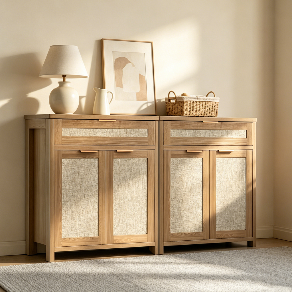 Ivalu Storage Rattan Cabinet