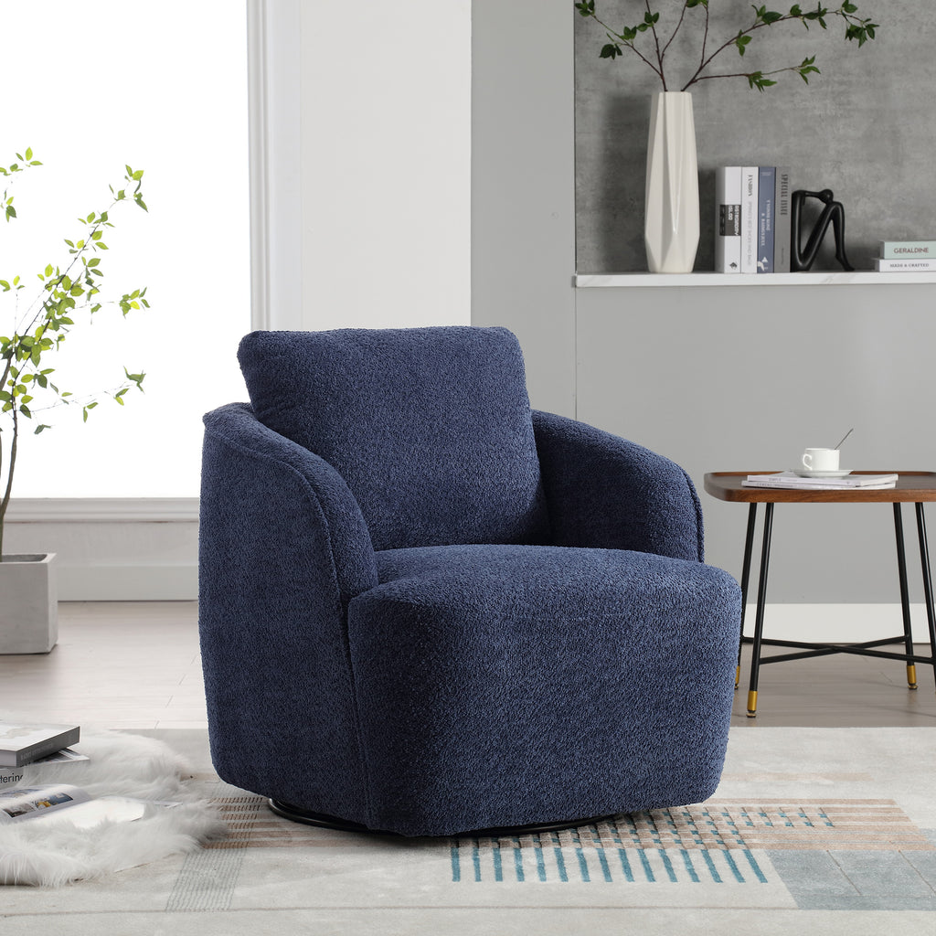 Astrid Barrel Boucle Accent Chair