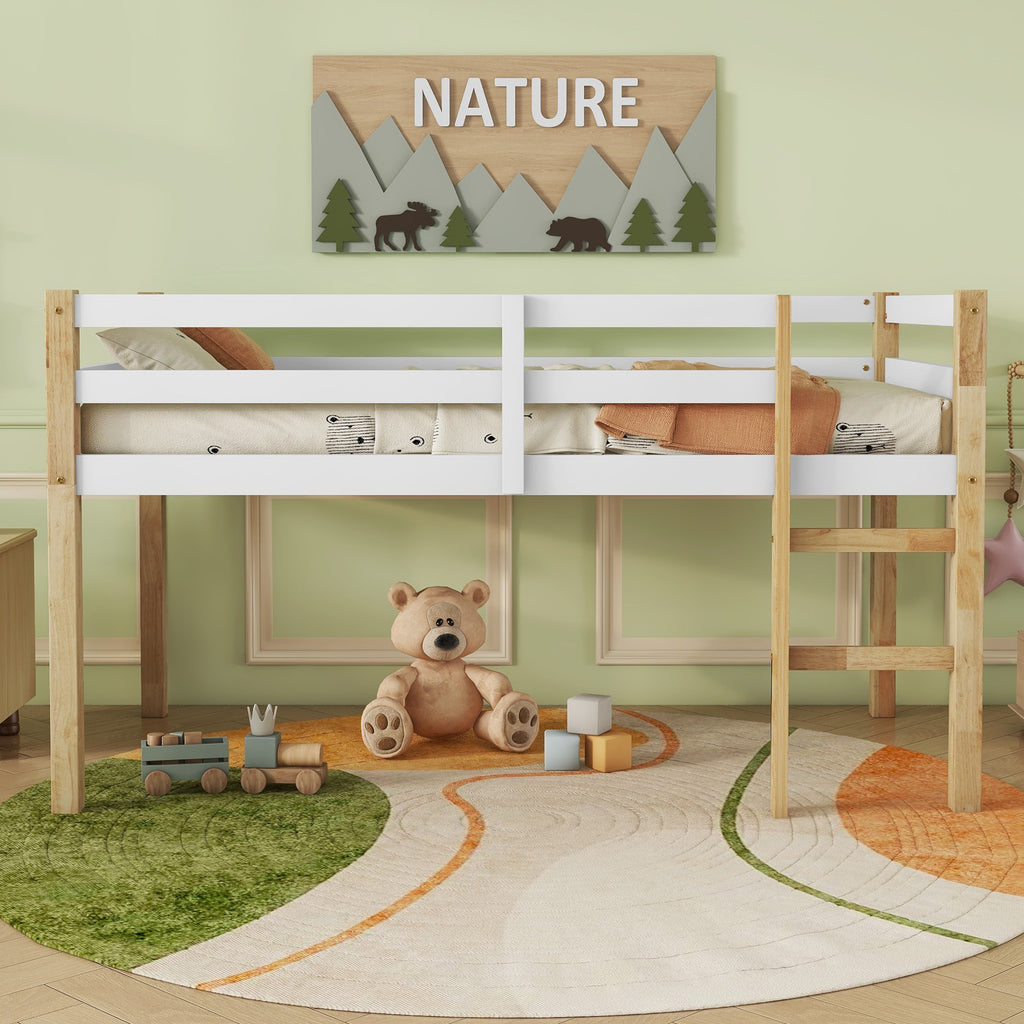 Veslemoy Solid Wood Twin Platform Bed Frame