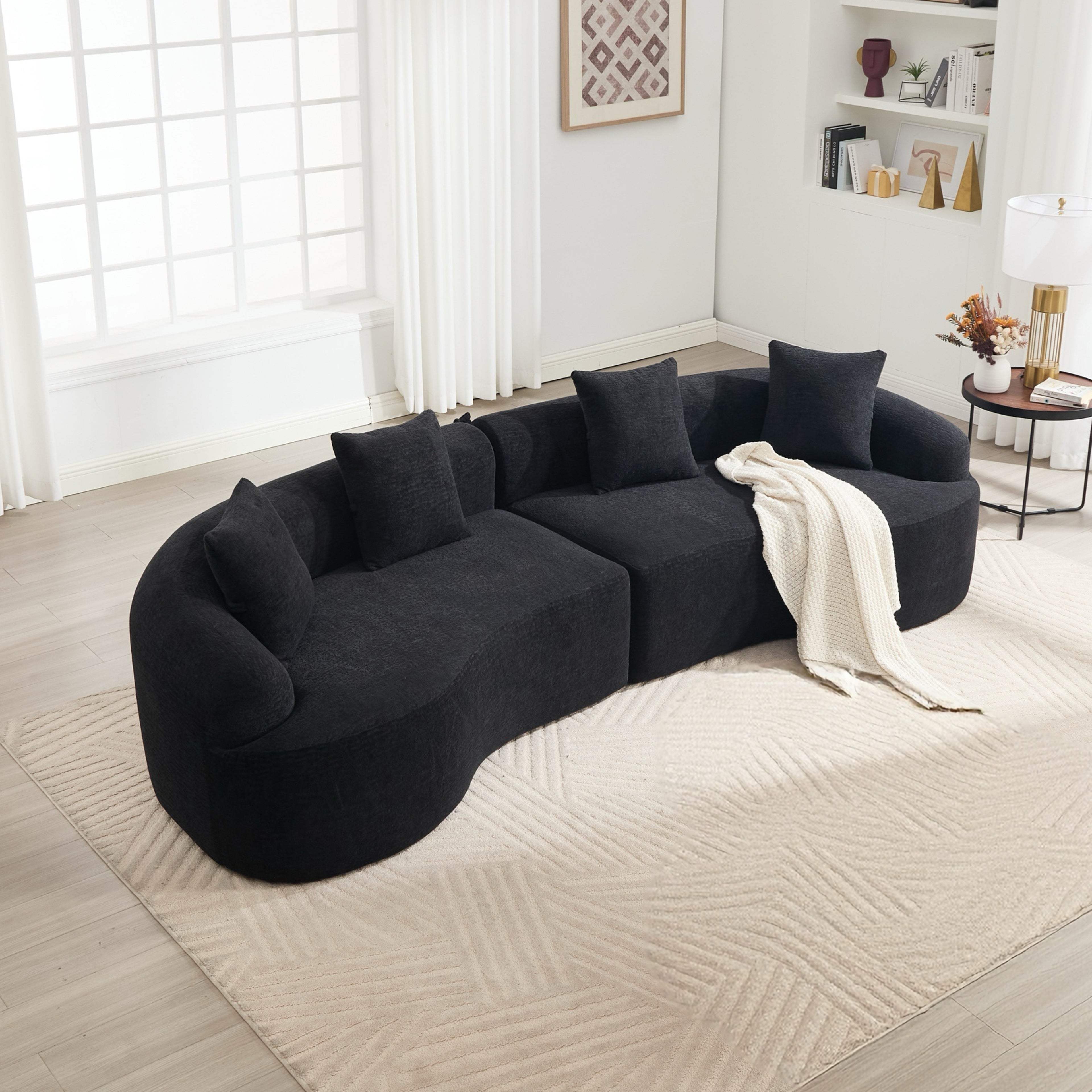 Valdis Curved 110" Sofa