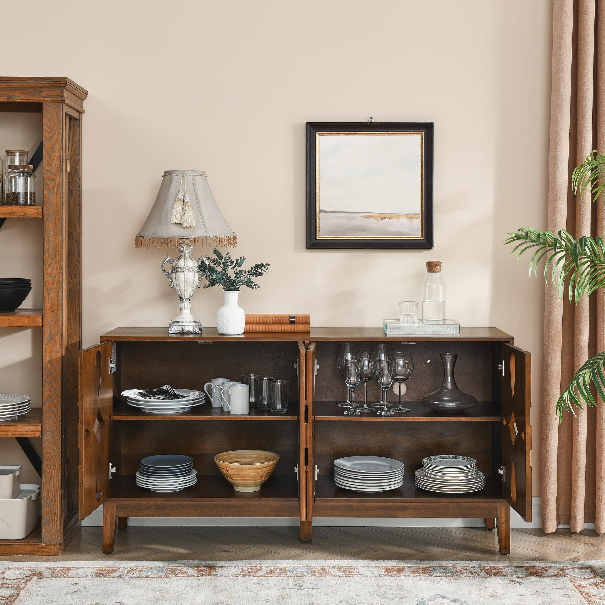 Berit Storage Walnut Cabinet