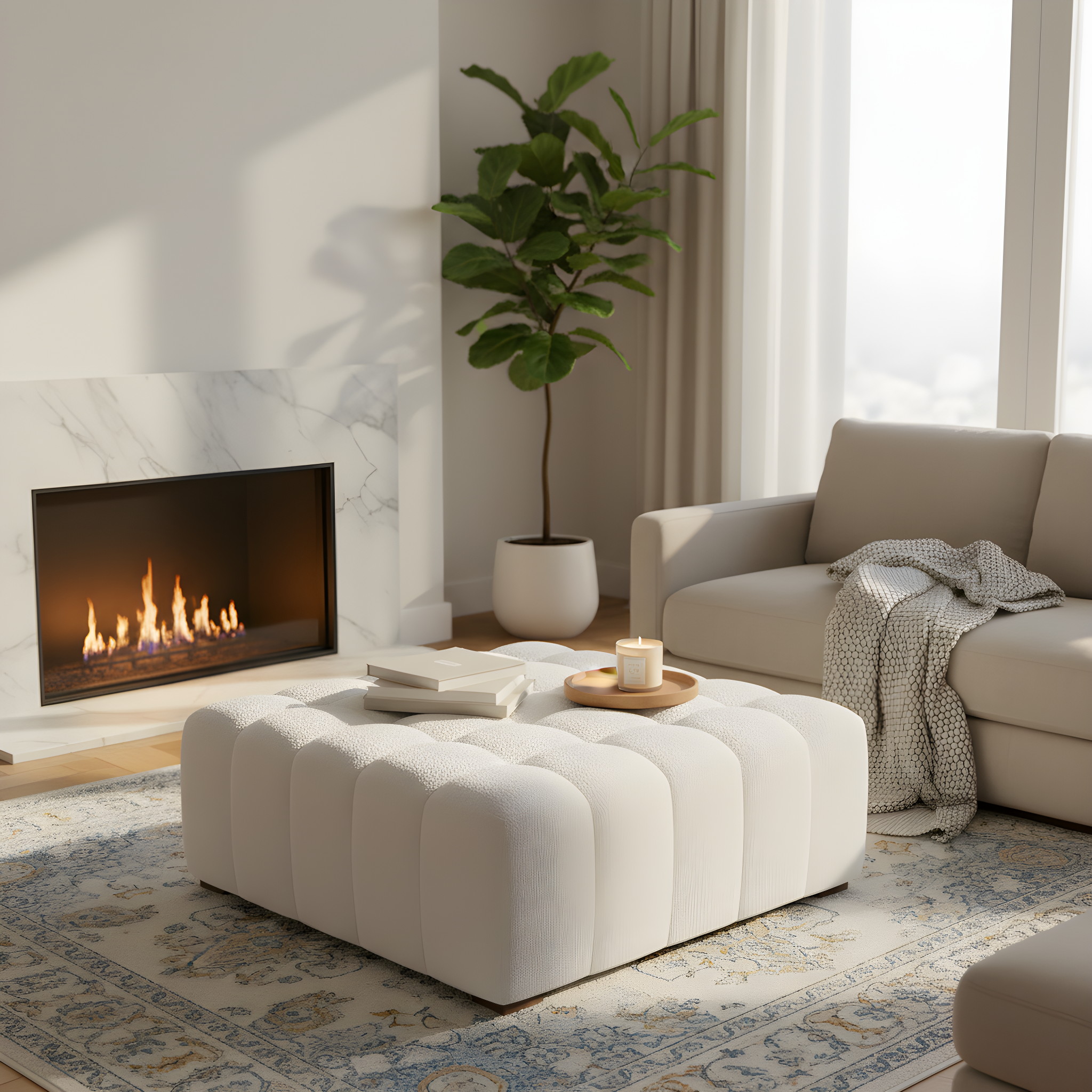 Ejnar Boucle Ottoman