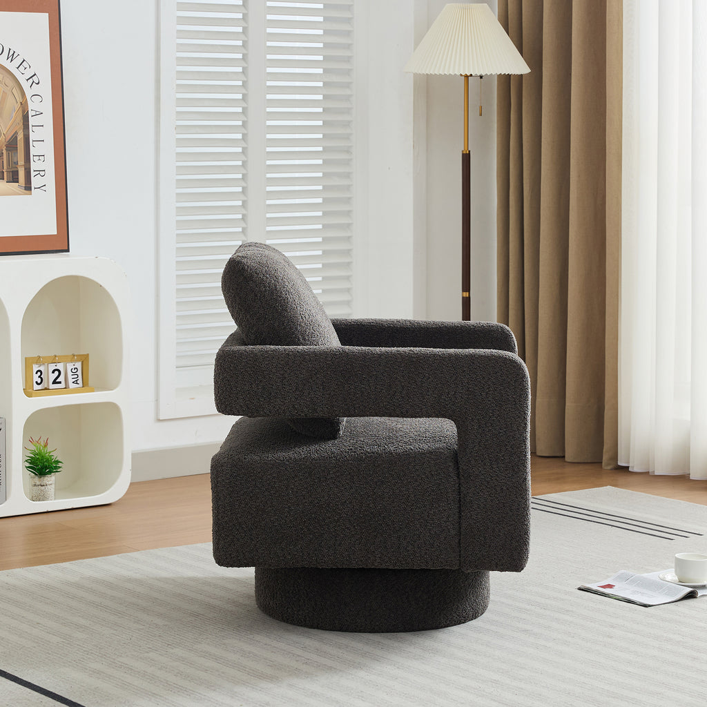 Oda Boucle Swivel Chair
