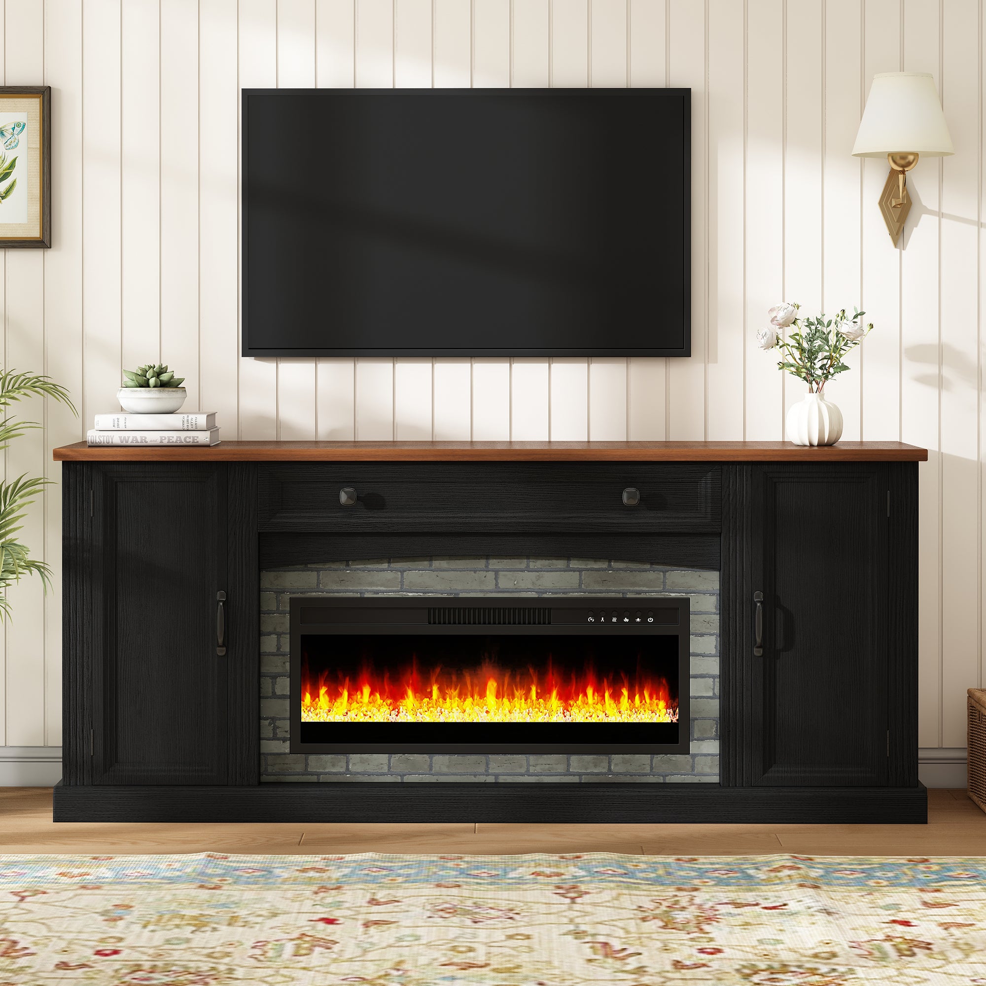 Eldrid Walnut TV Stand