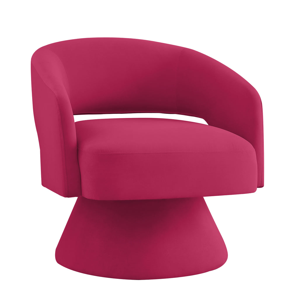 Frida Barrel Velvet Accent Chair