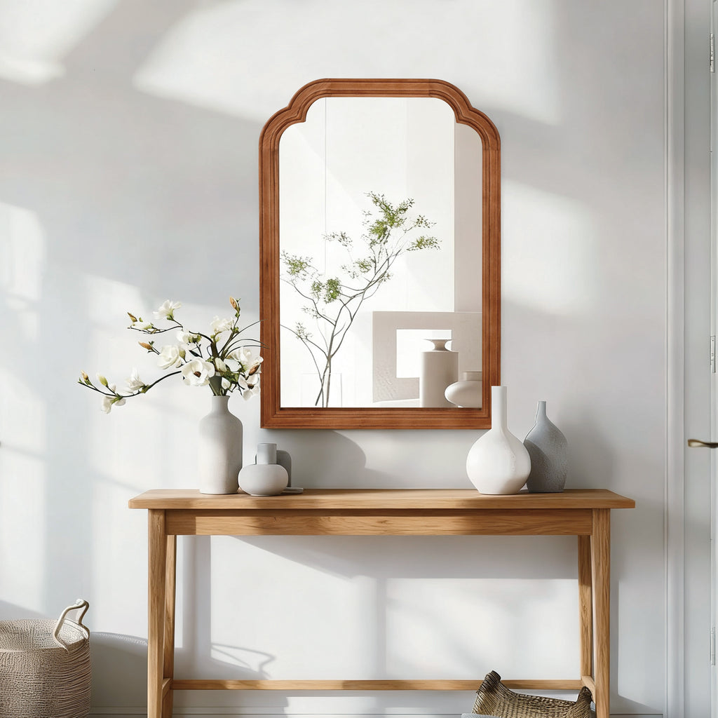 Pelle Round Wall Mirror