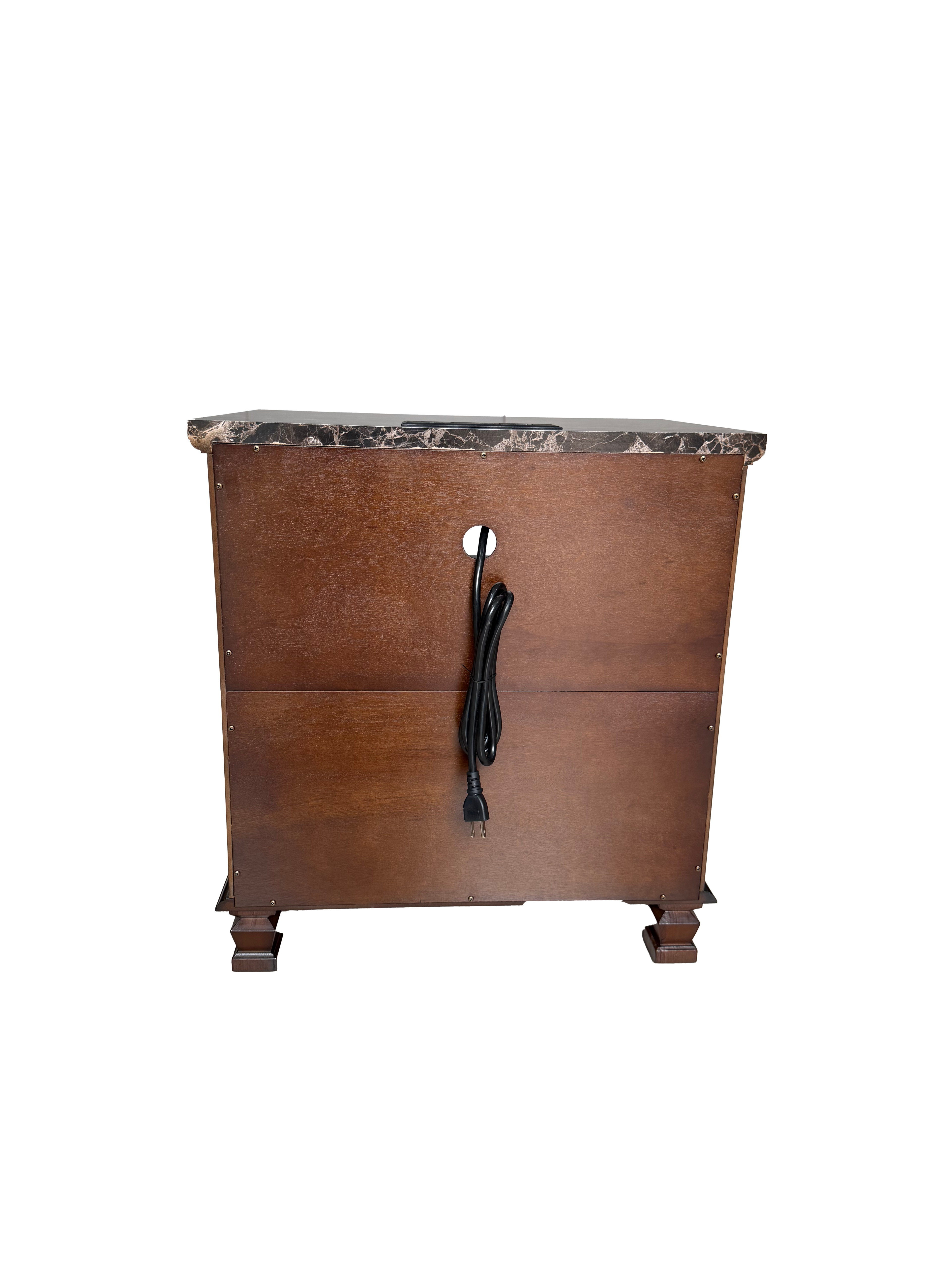 Njord Storage Marble Nightstand