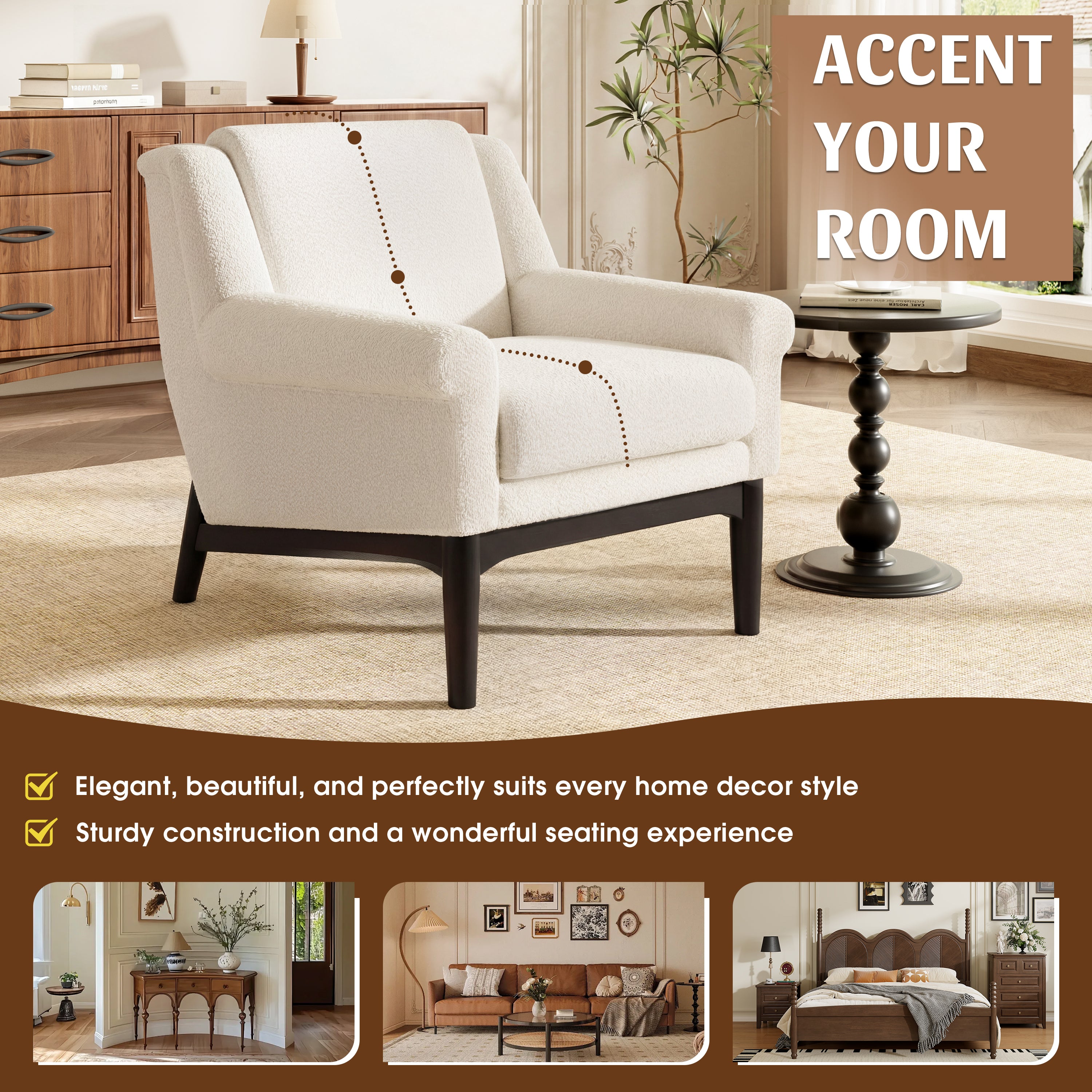 Eir Boucle Accent Chair