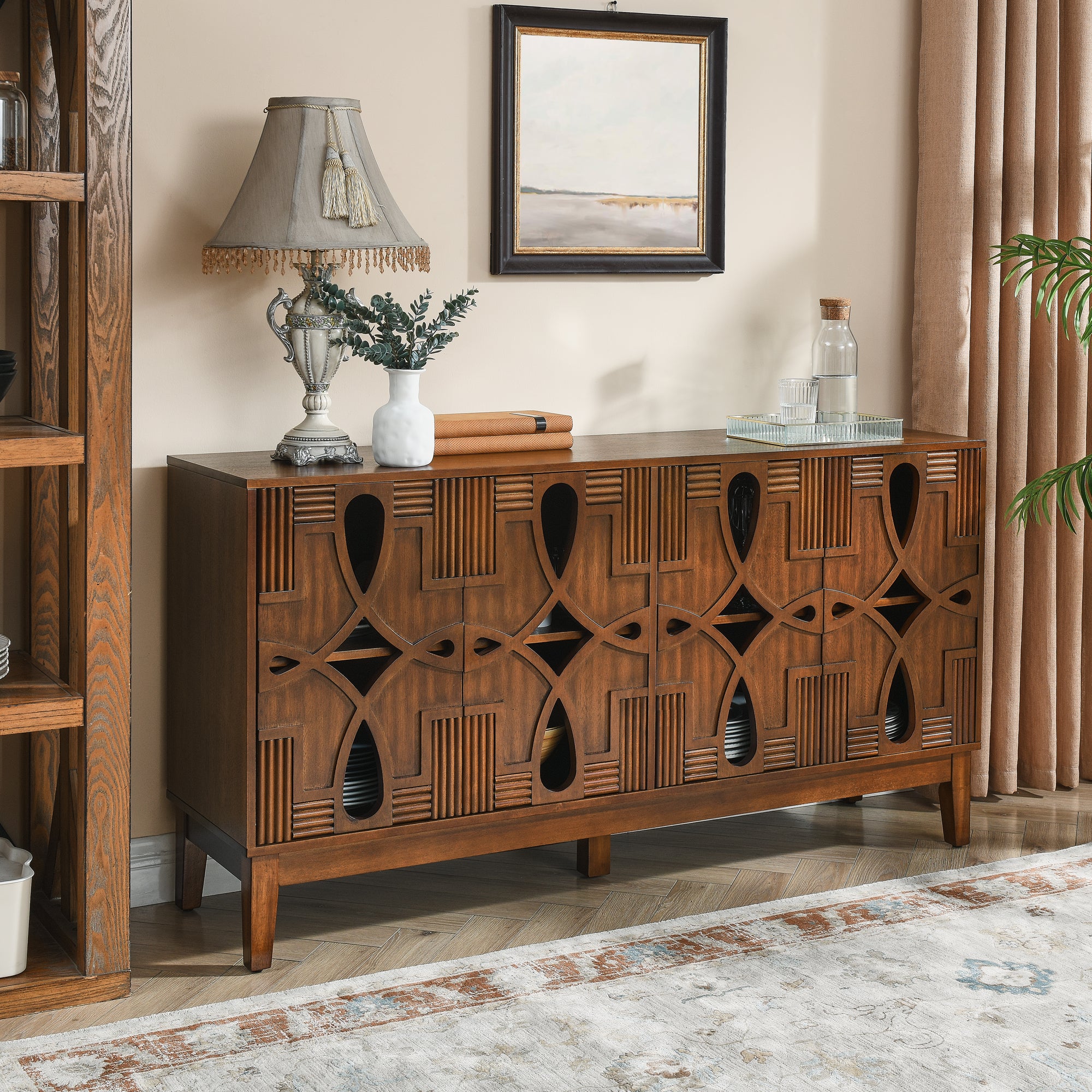 Berit Storage Walnut Cabinet