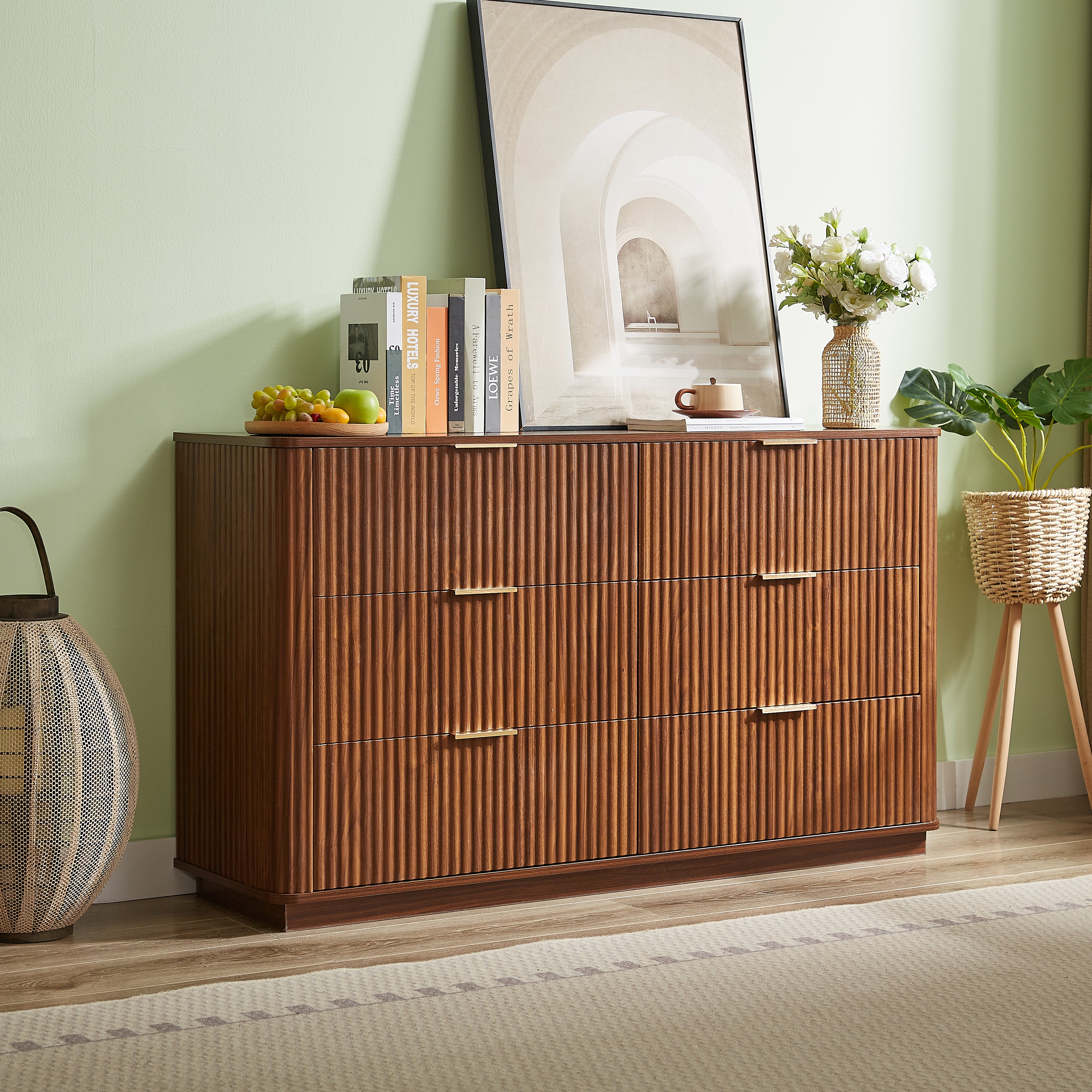 Calla Curved Oak Dresser