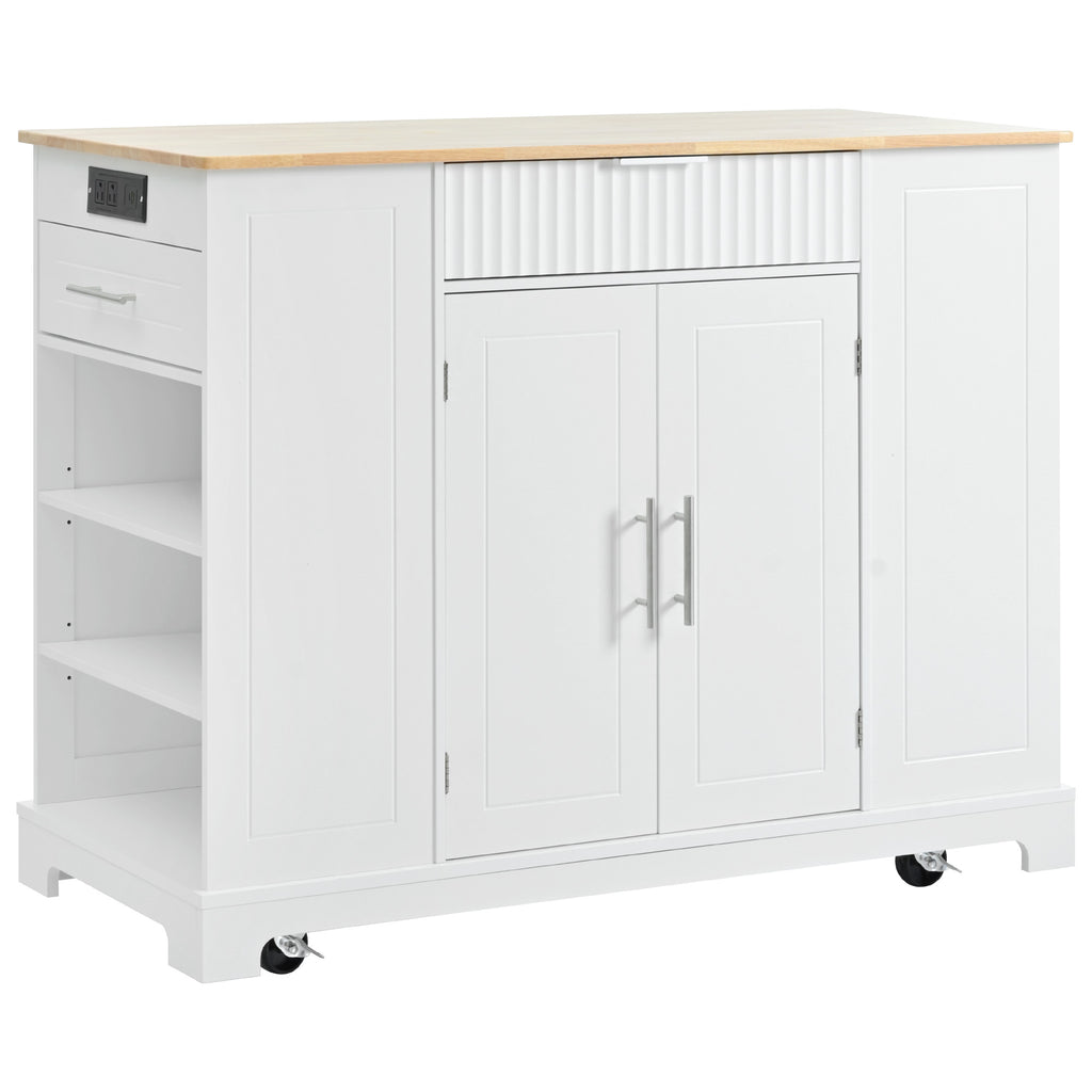 Ulrik Fluted Kitchen Island
