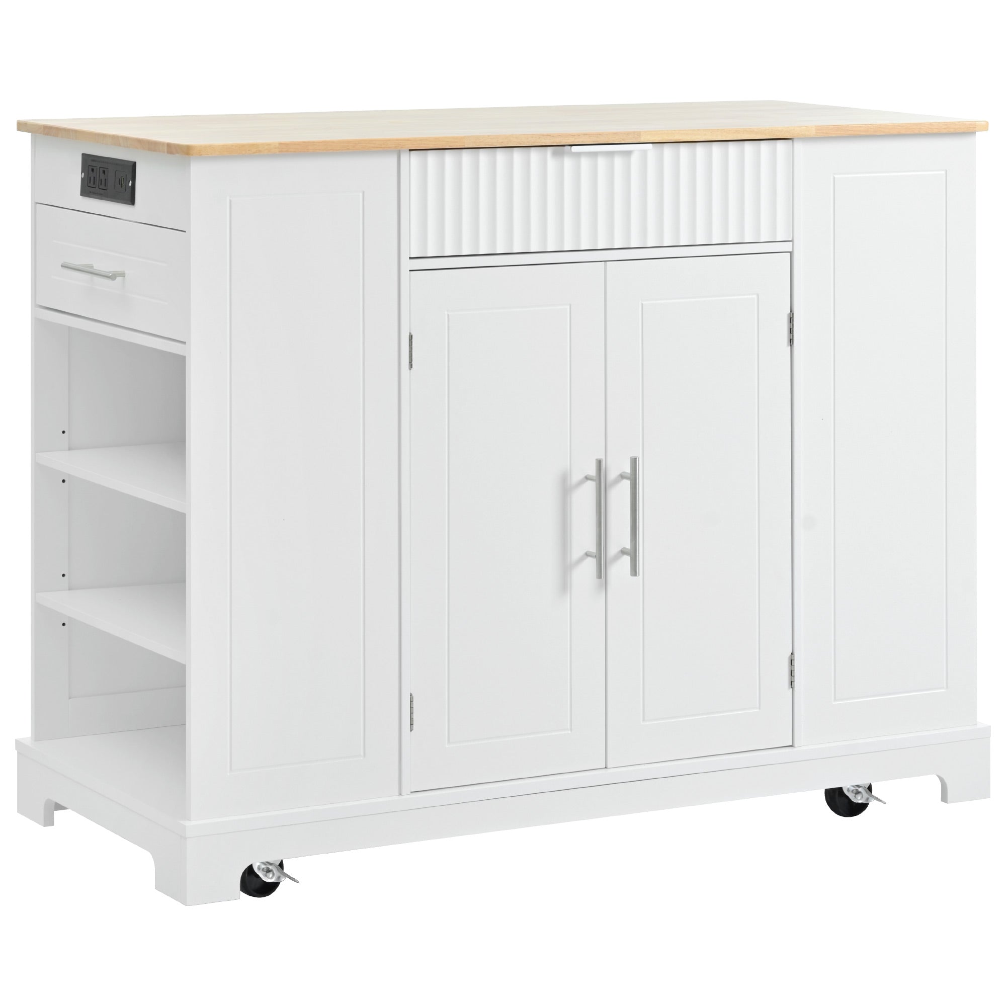 Ulrik Fluted Kitchen Island