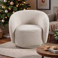 Ingrid Barrel Boucle Accent Chair