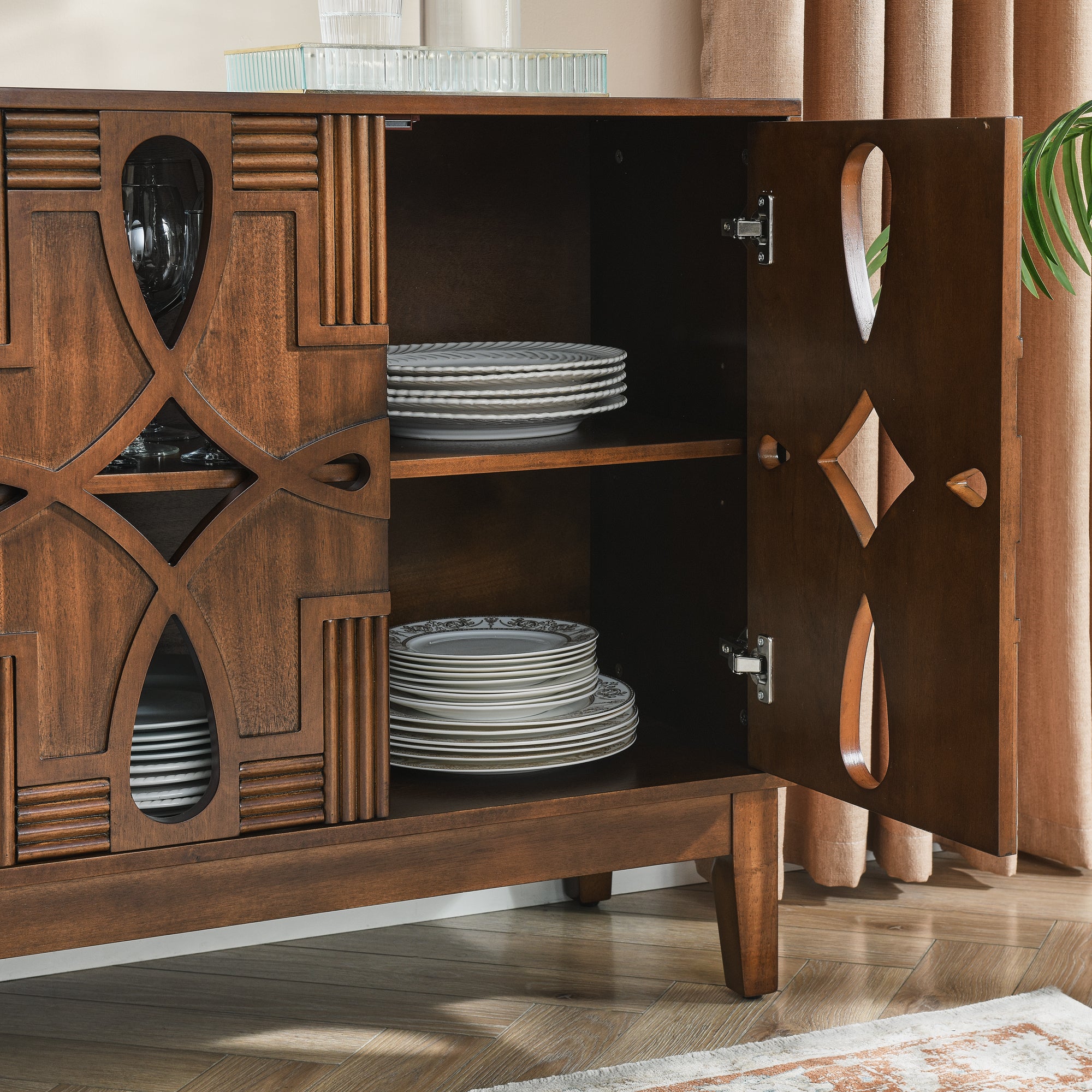 Berit Storage Walnut Cabinet