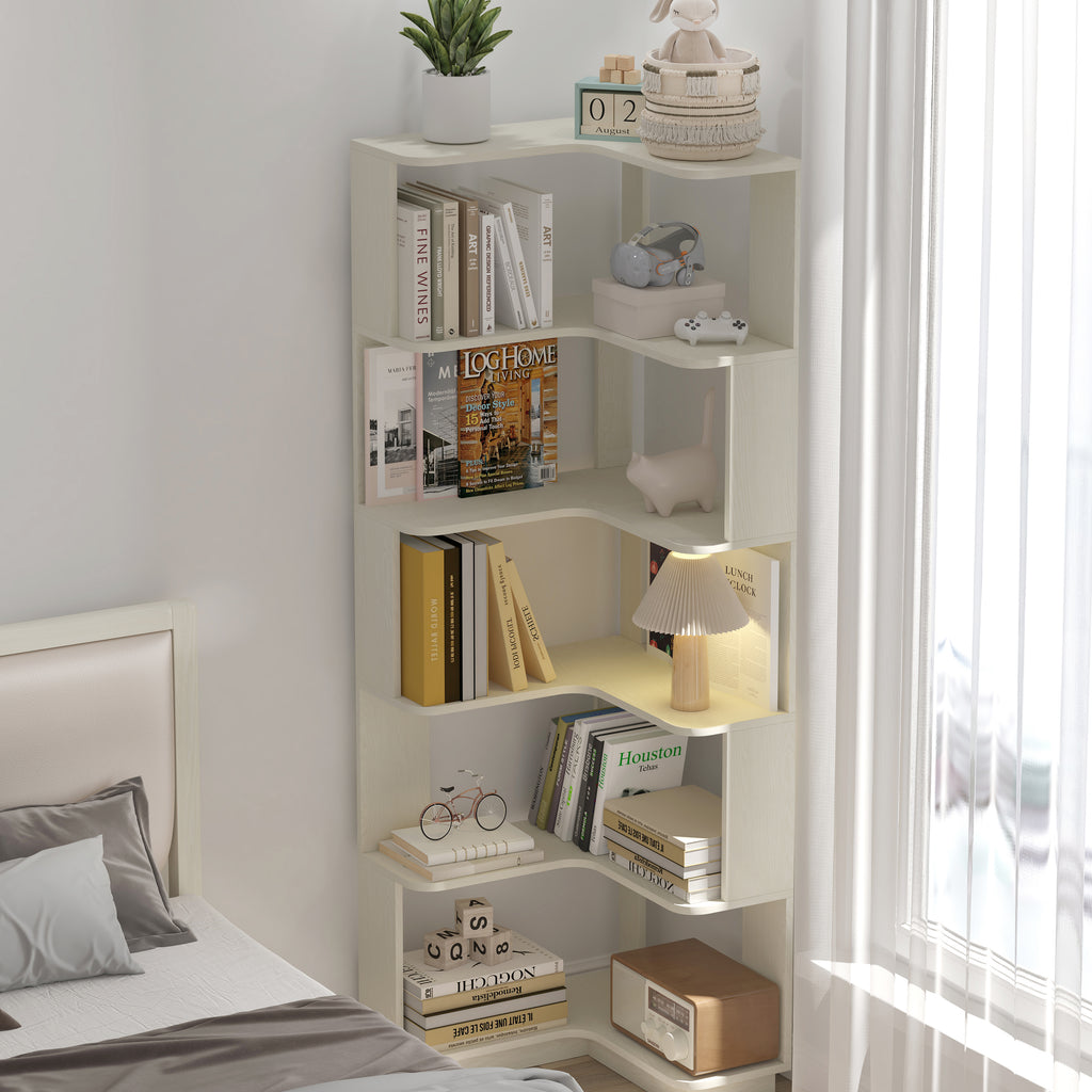 Oydis Corner Bookshelf