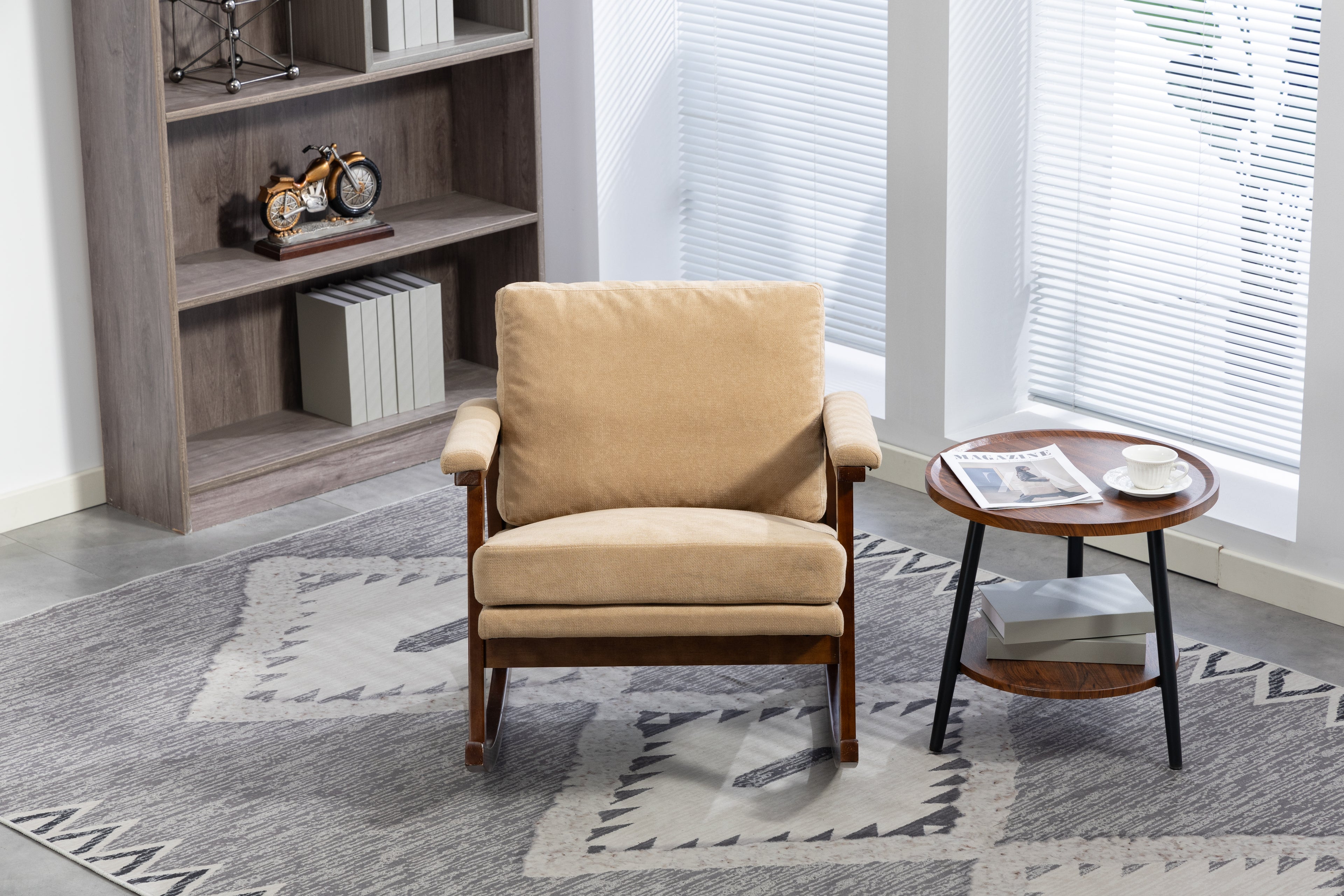 Gitte Velvet Rocking Chair