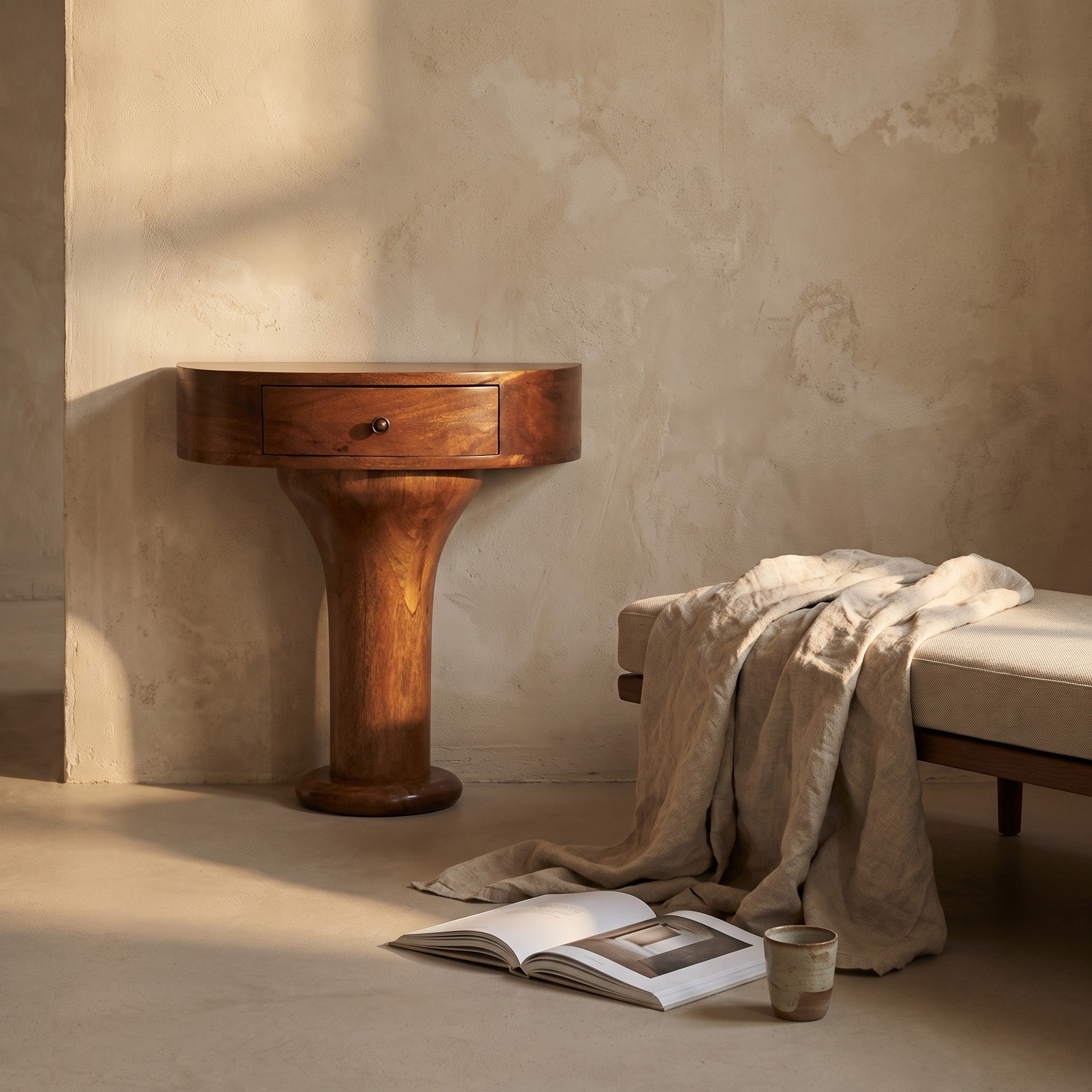 Dag Curved Nightstand