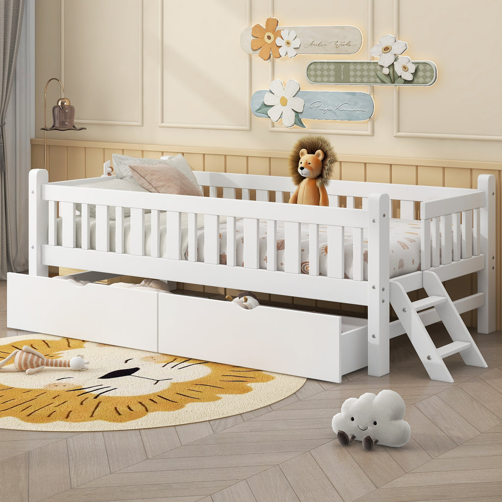Gunda Solid Wood Twin Platform Bed Frame