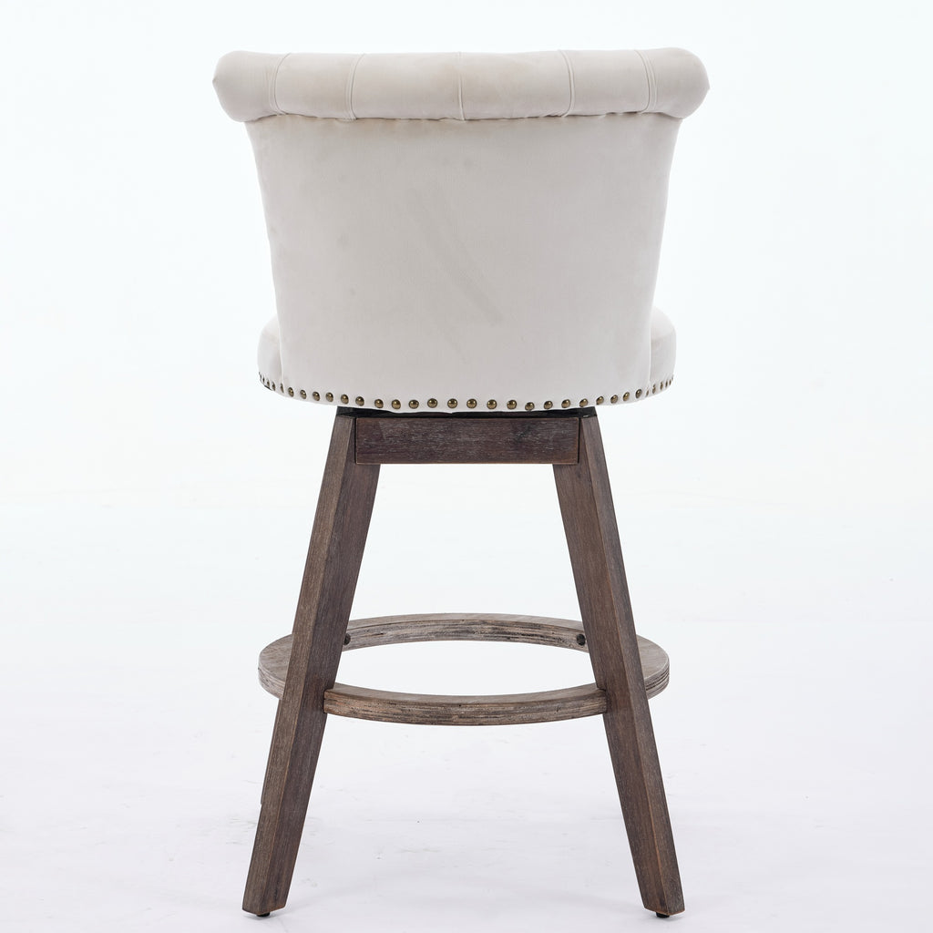 Inger Swivel Velvet Dining Chair