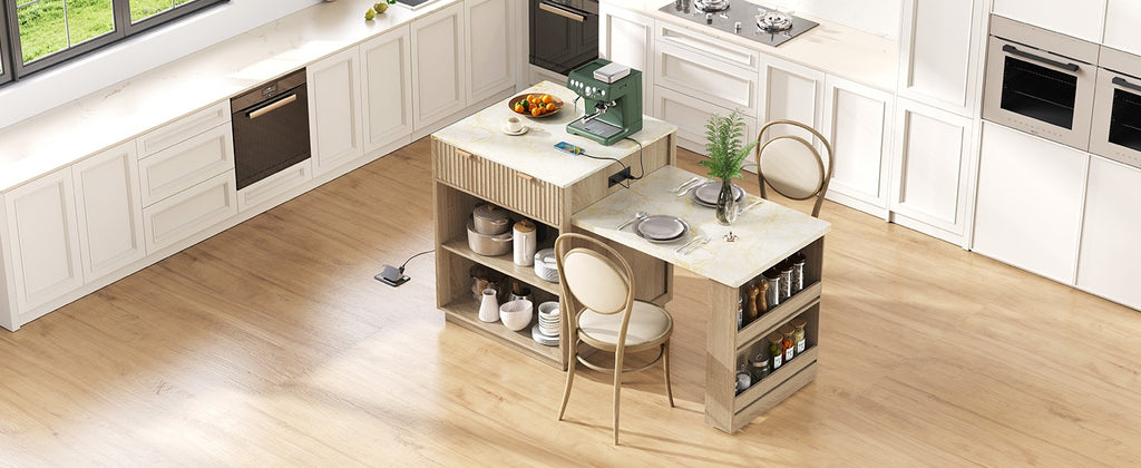 Otto Fluted Kitchen Island