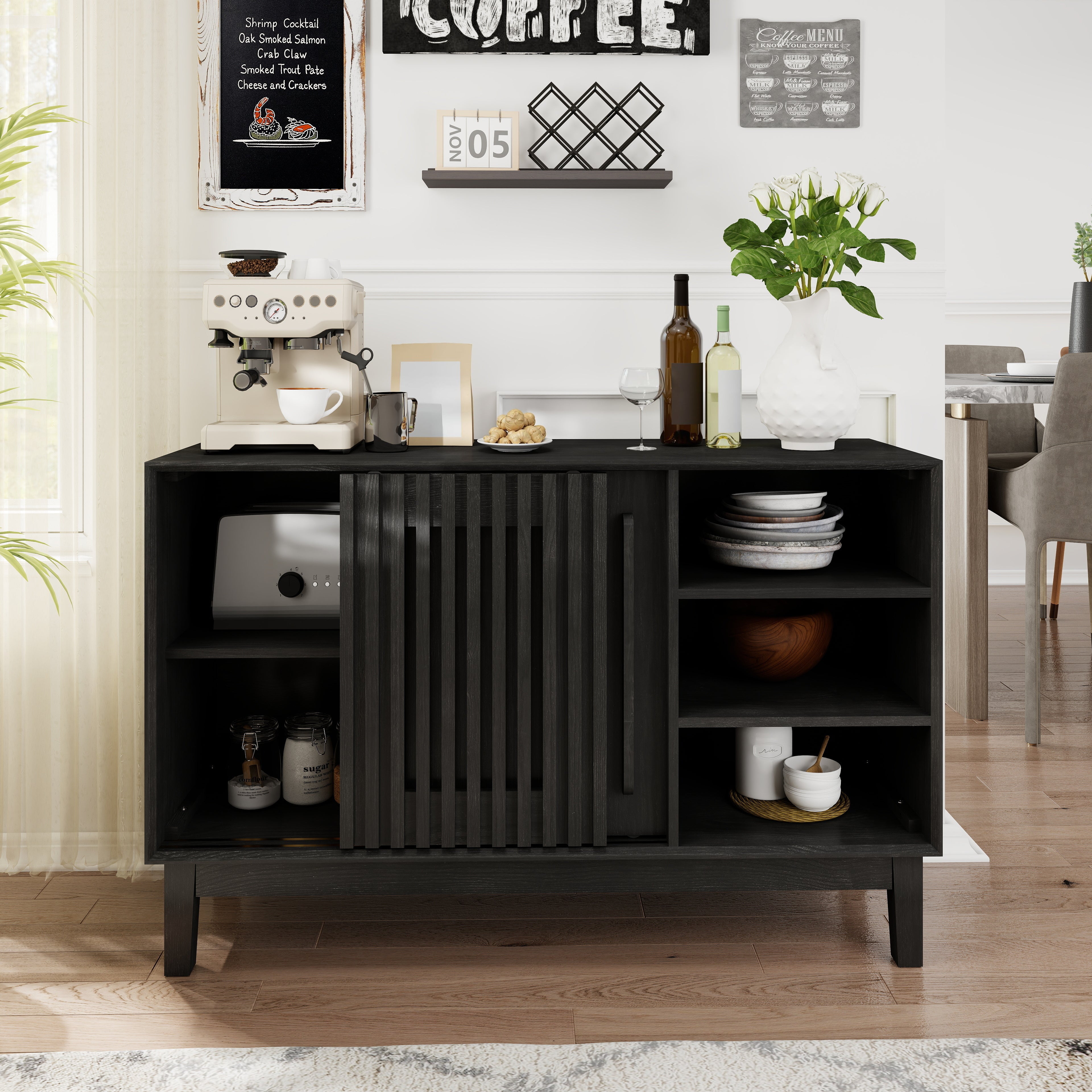 Lene Fluted Solid Wood Sideboard