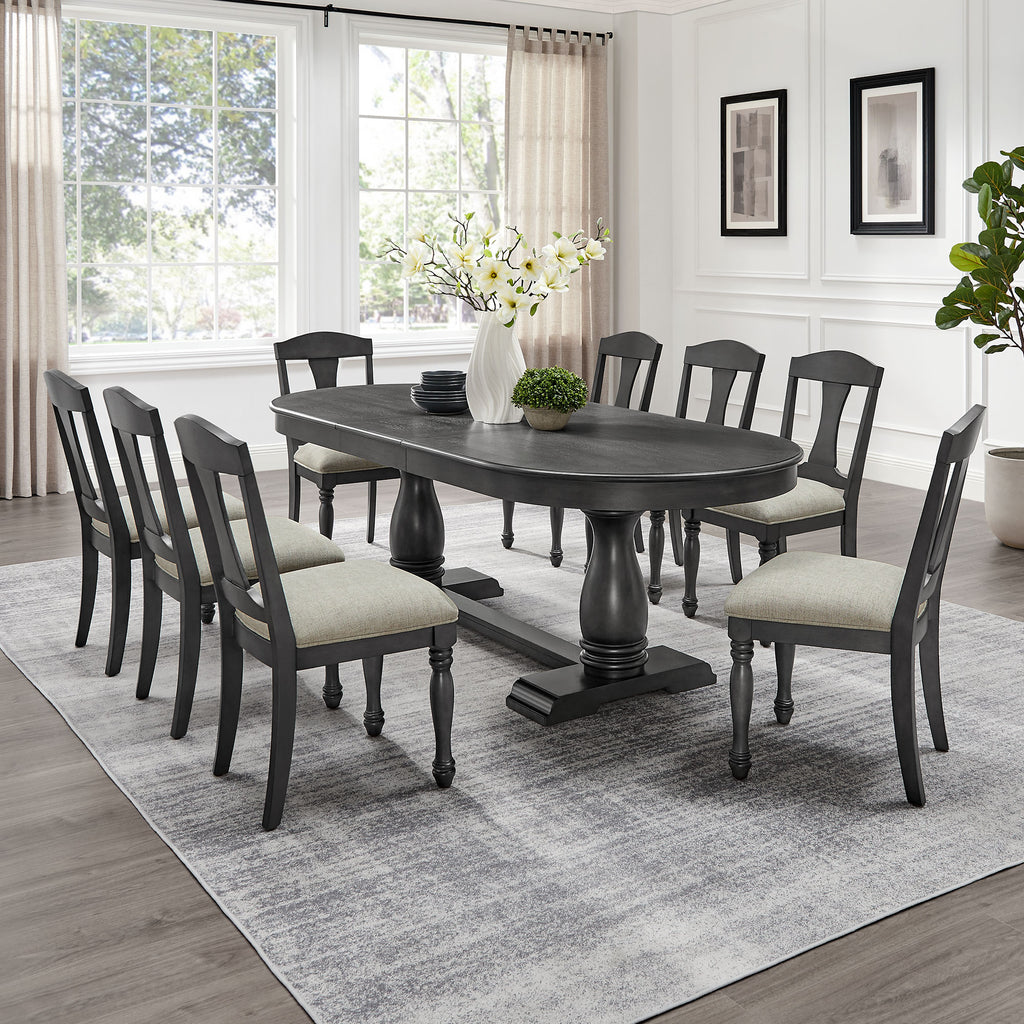 Palle Curved Solid Wood Dining Table