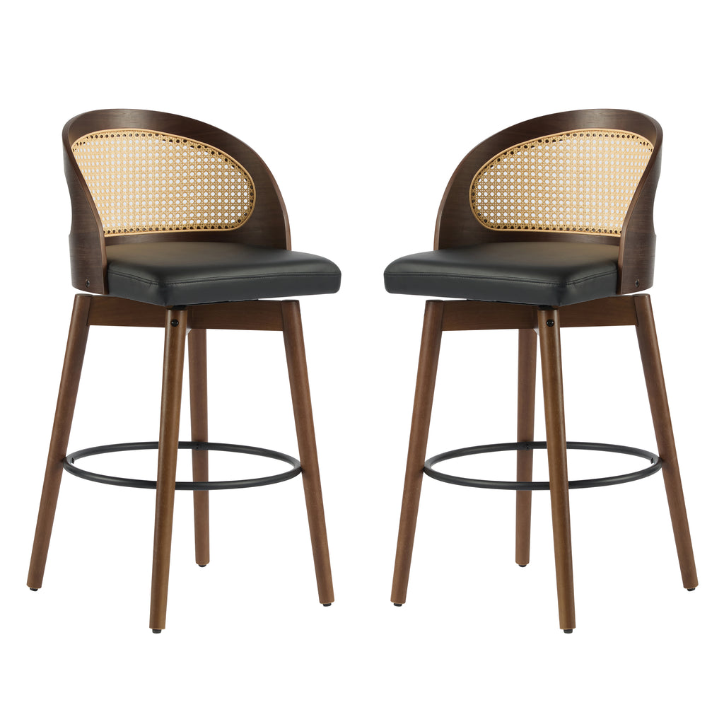 Dagny Walnut Bar Stool (Set of 2)