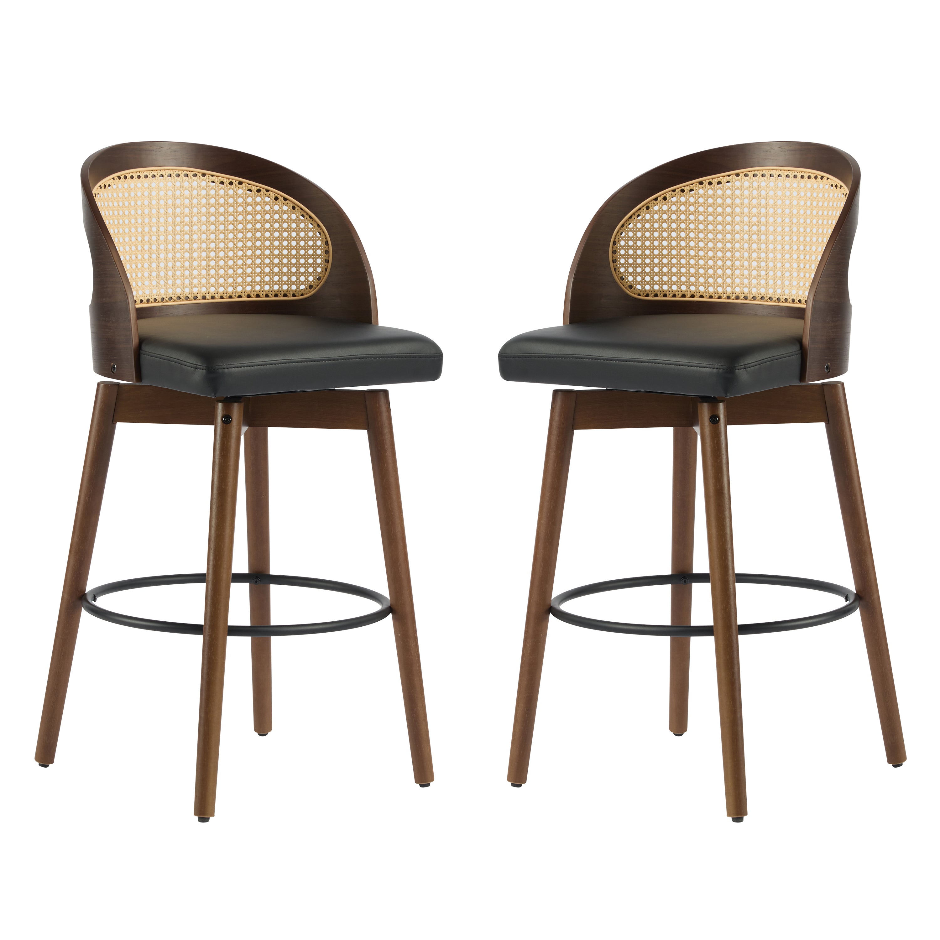 Dagny Walnut Bar Stool (Set of 2)
