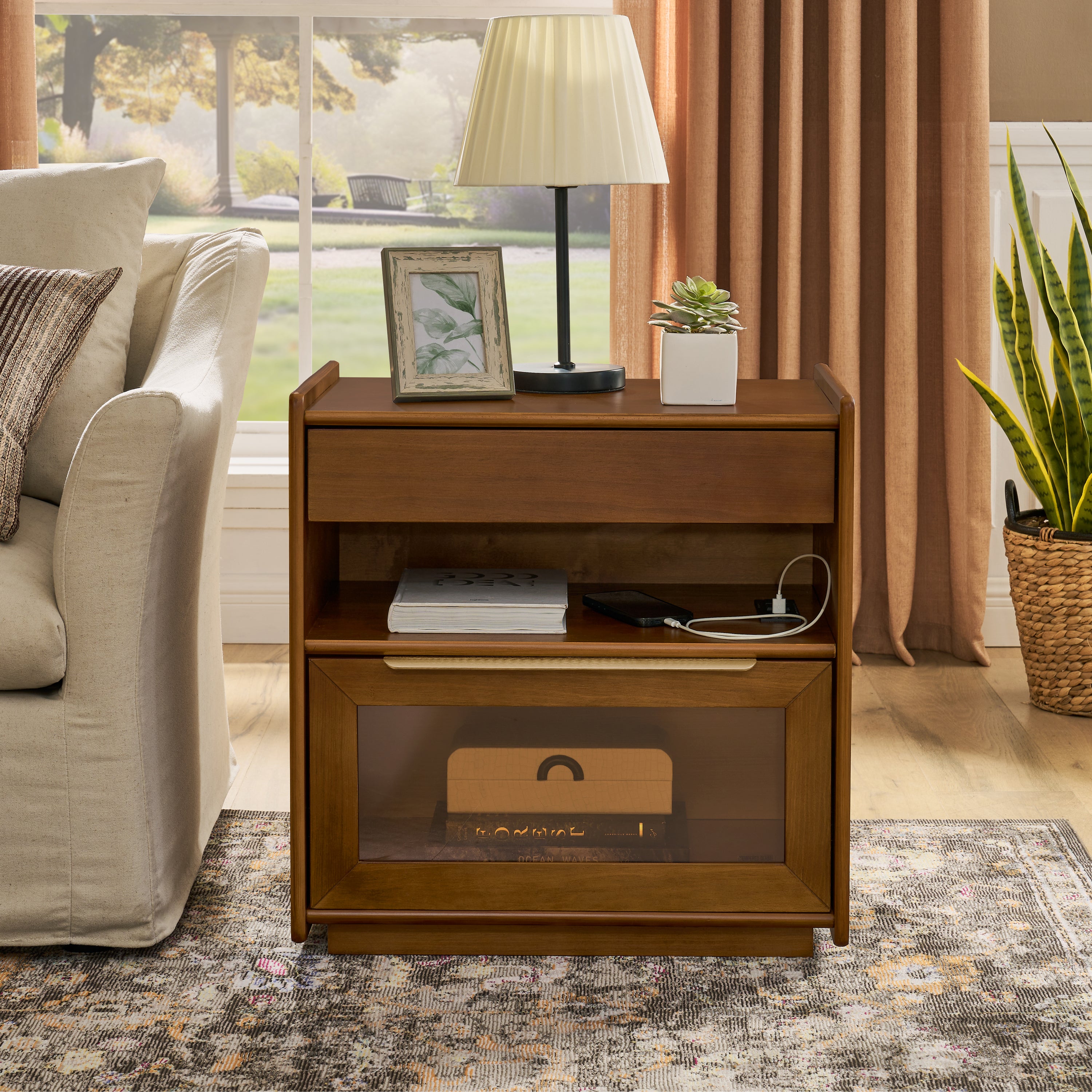 Vera Walnut Nightstand