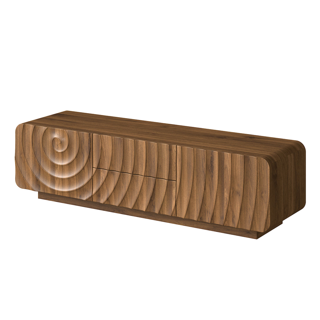Bente Storage Walnut TV Stand