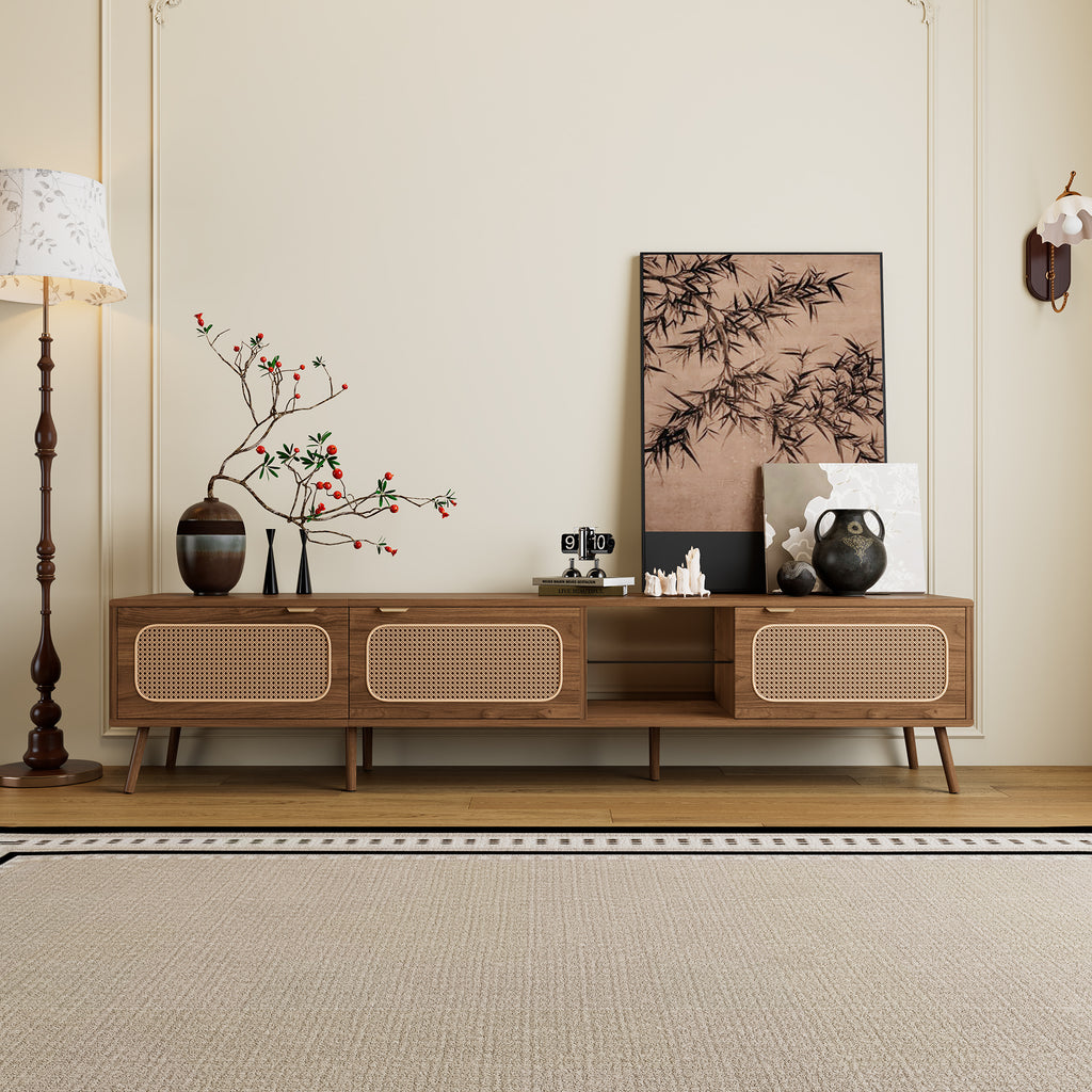 Bodil Storage Solid Wood TV Stand