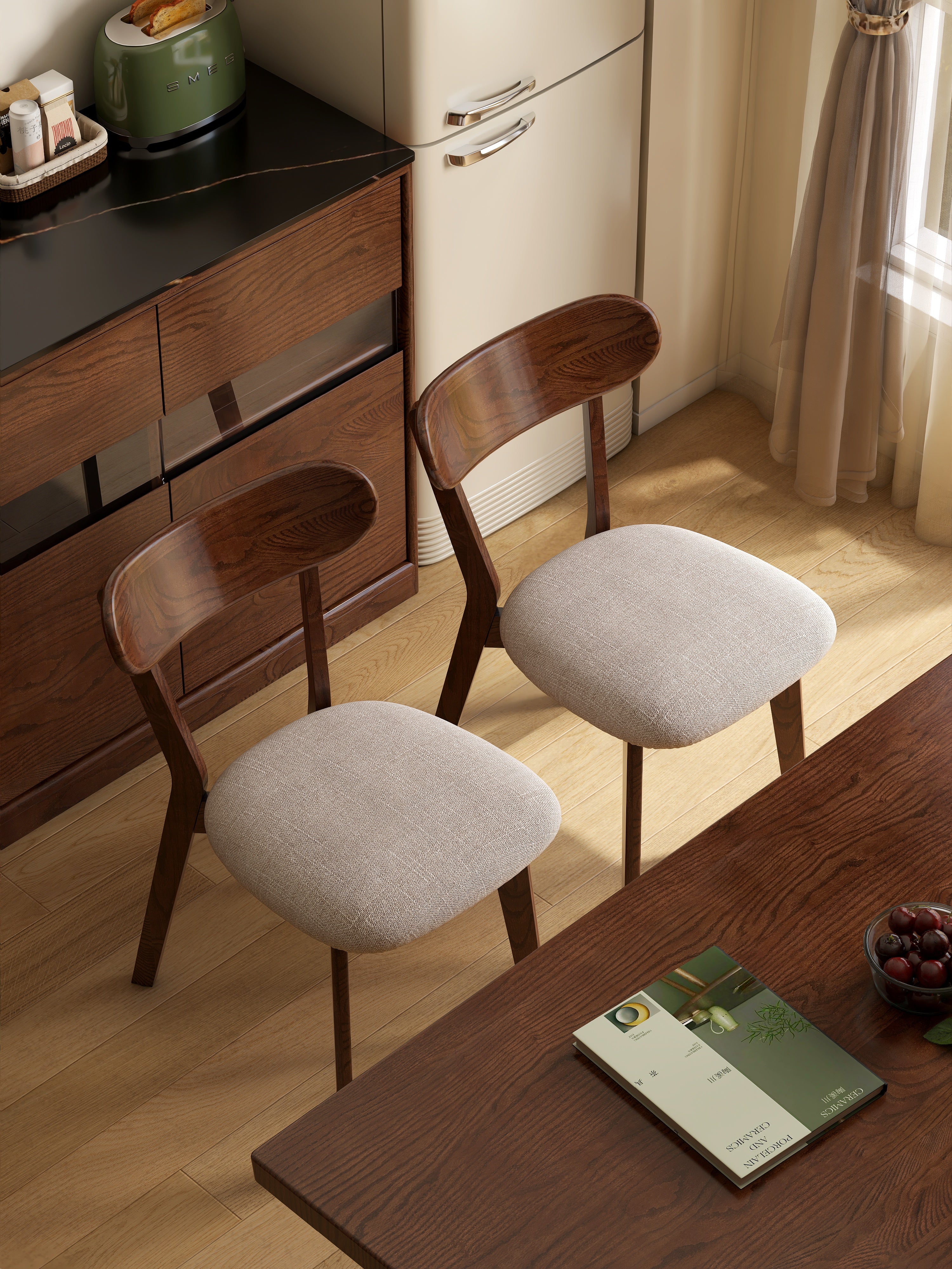 Lova Walnut Dining Chair