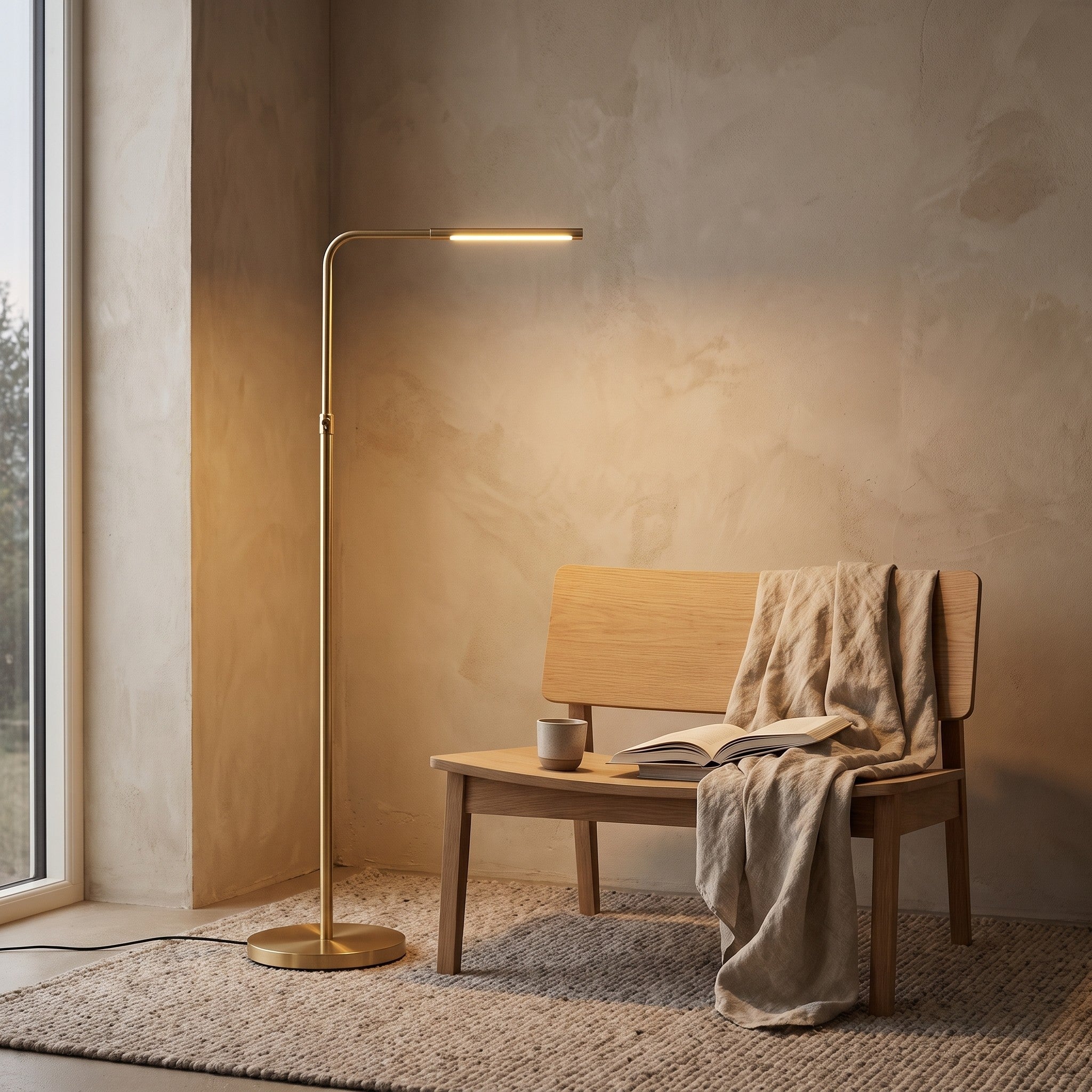 Ragndi Brass Floor Lamp