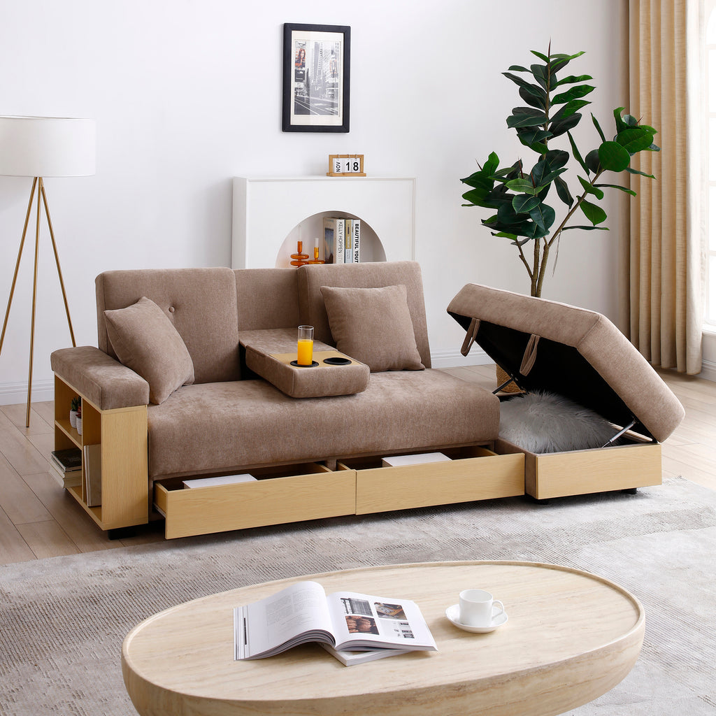 Vibeke Storage Linen Sofa