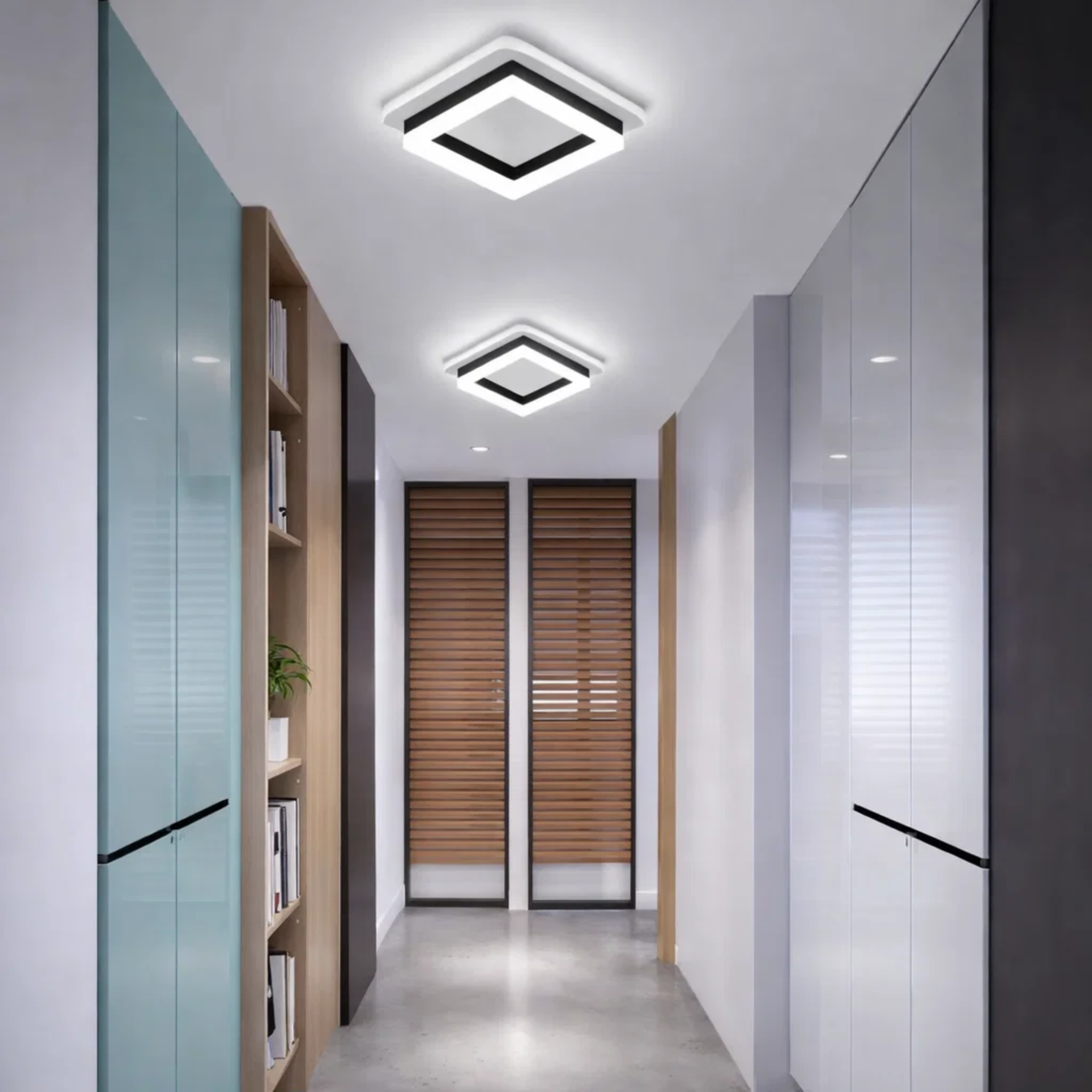 Moderne vierkante plafondlamp met LED