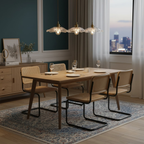 Klassieke bloemvormige glazen hanglamp