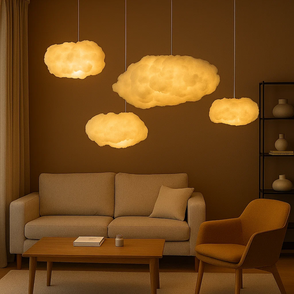 Wolkvormige LED-plafondlamp