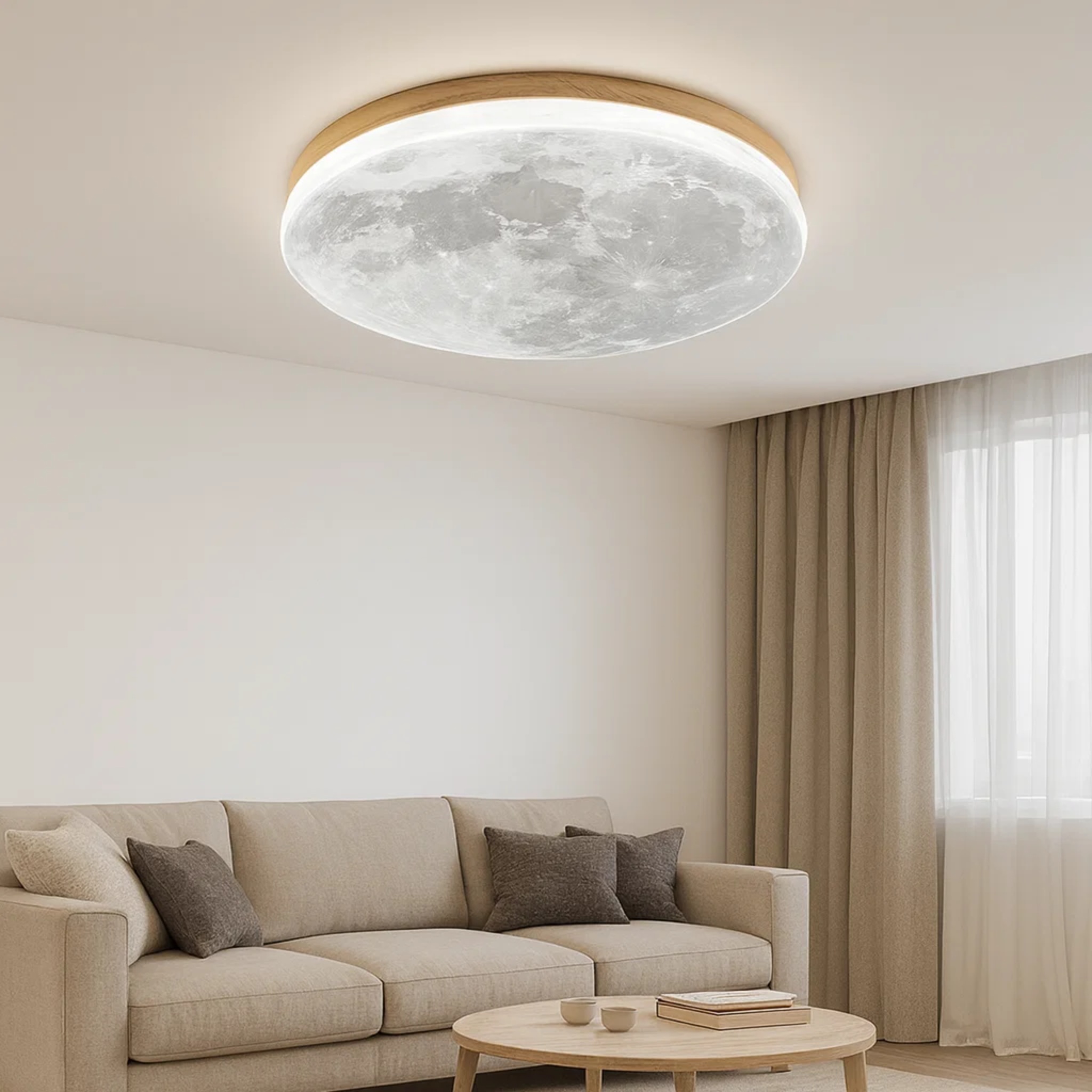 Minimalistische Mondlicht-Deckenleuchte