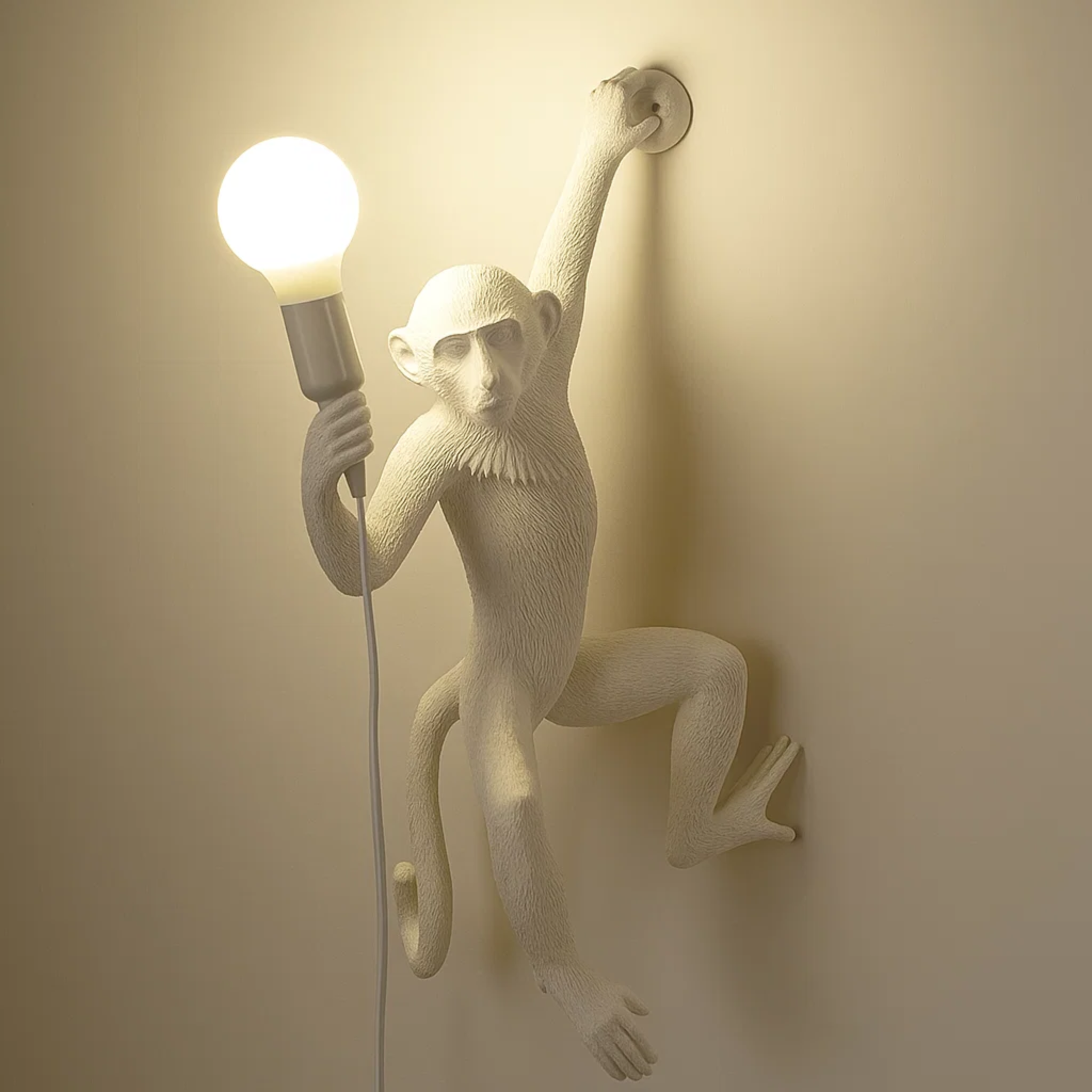 Wandlamp met aapmotief