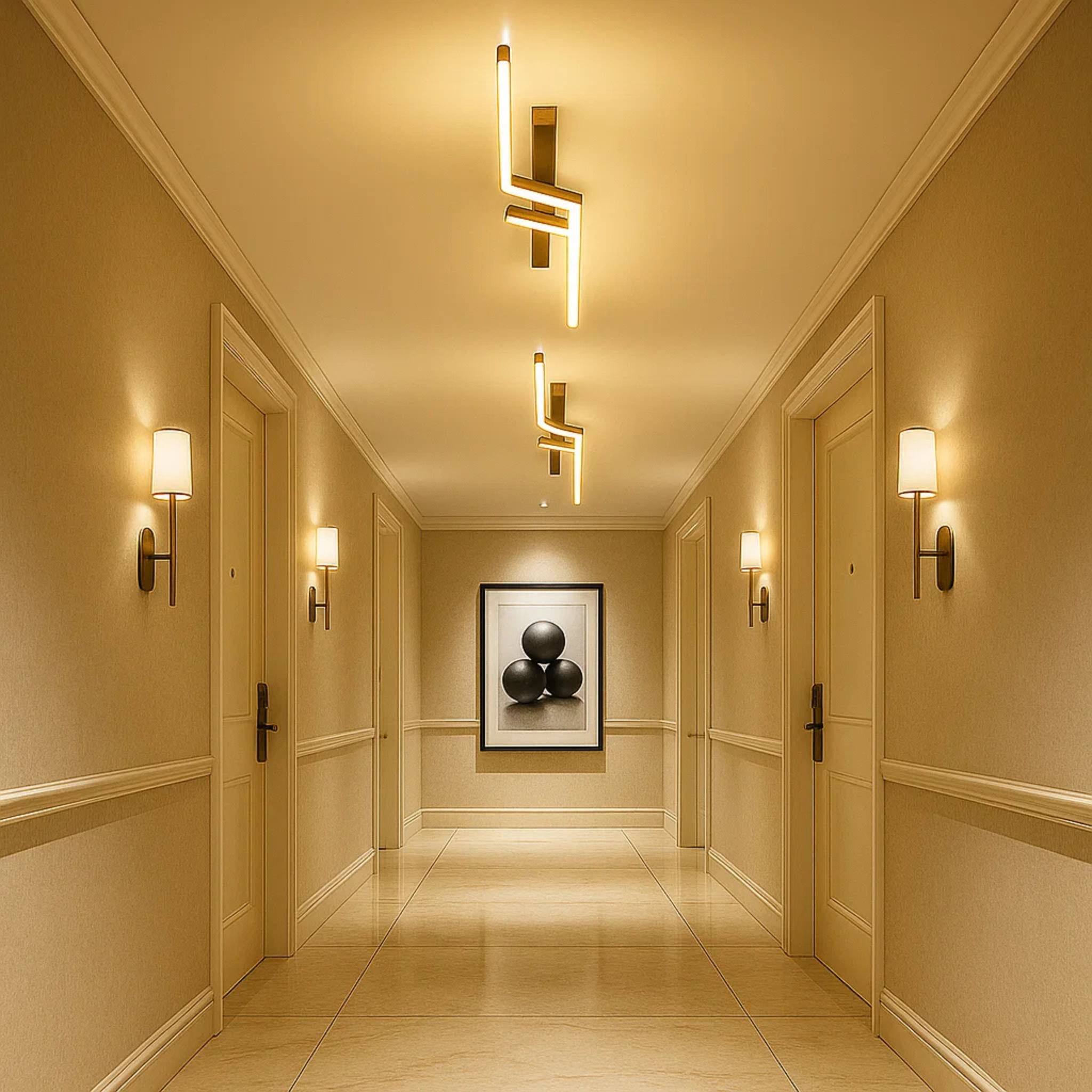 Lineaire LED-plafondlamp