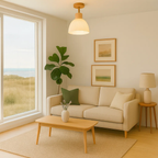 Plafonnier Mid-Century pour une ambiance chaleureuse