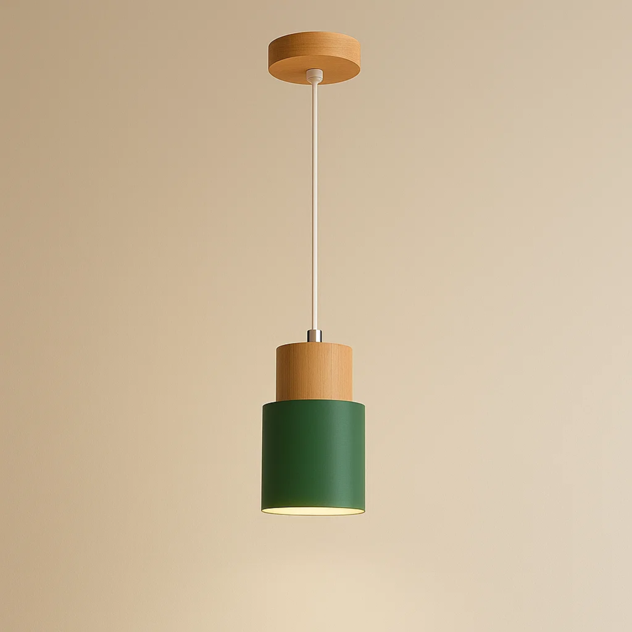 Kleurrijke cilindervormige macaron hanglamp