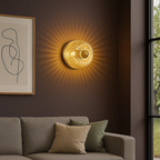 Klassieke wandlamp met geribbeld patroon