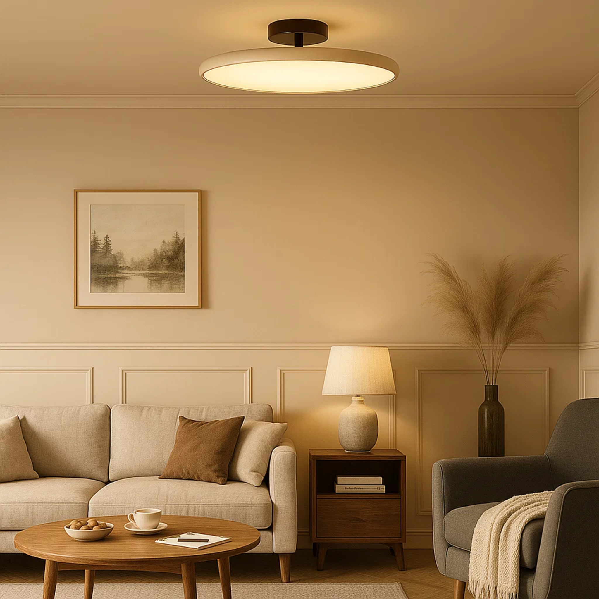 Minimalistische acryl drift plafondlamp