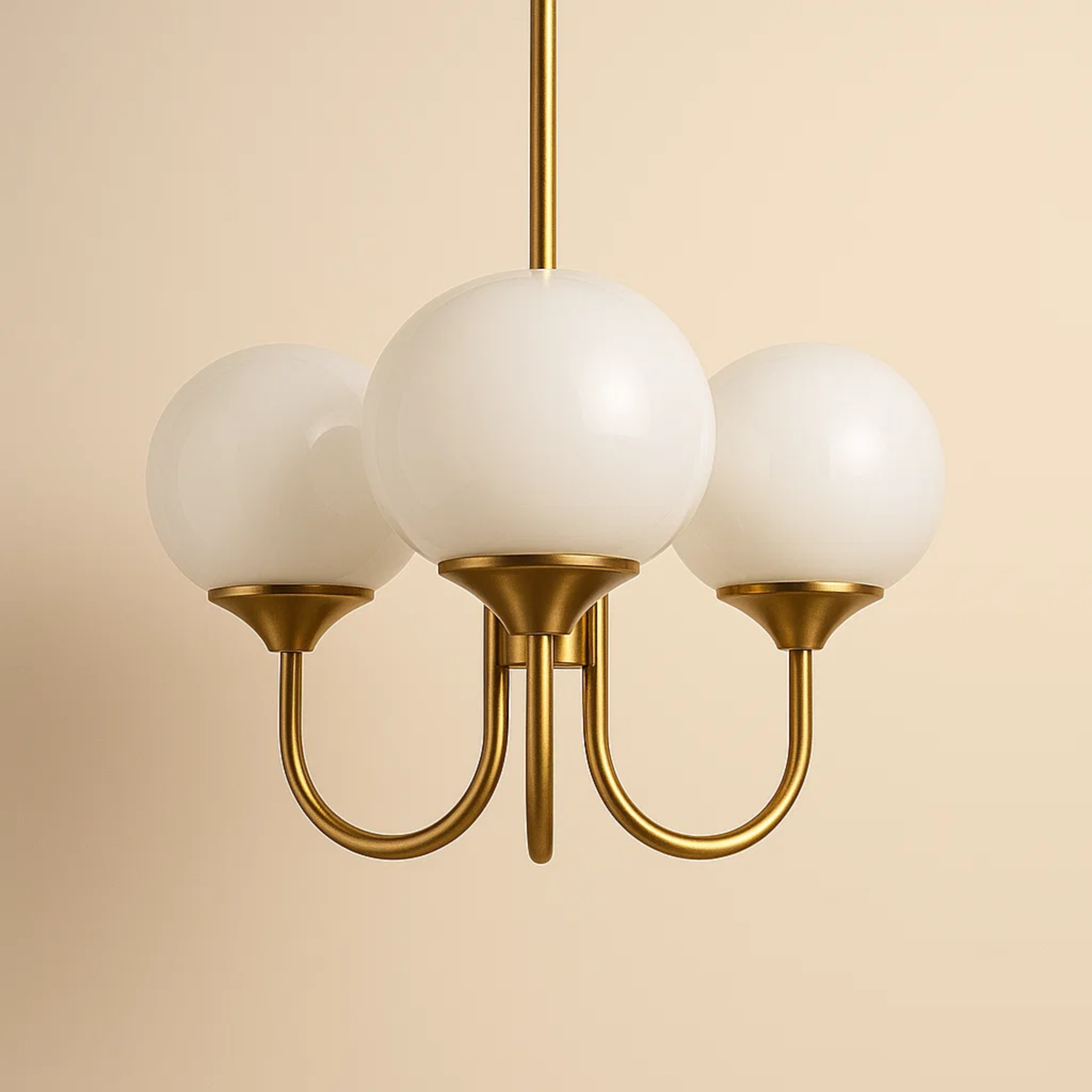 Hanglamp met gekleurde ronde glazen bollen – keuze uit 3 of 5 lichtpunten