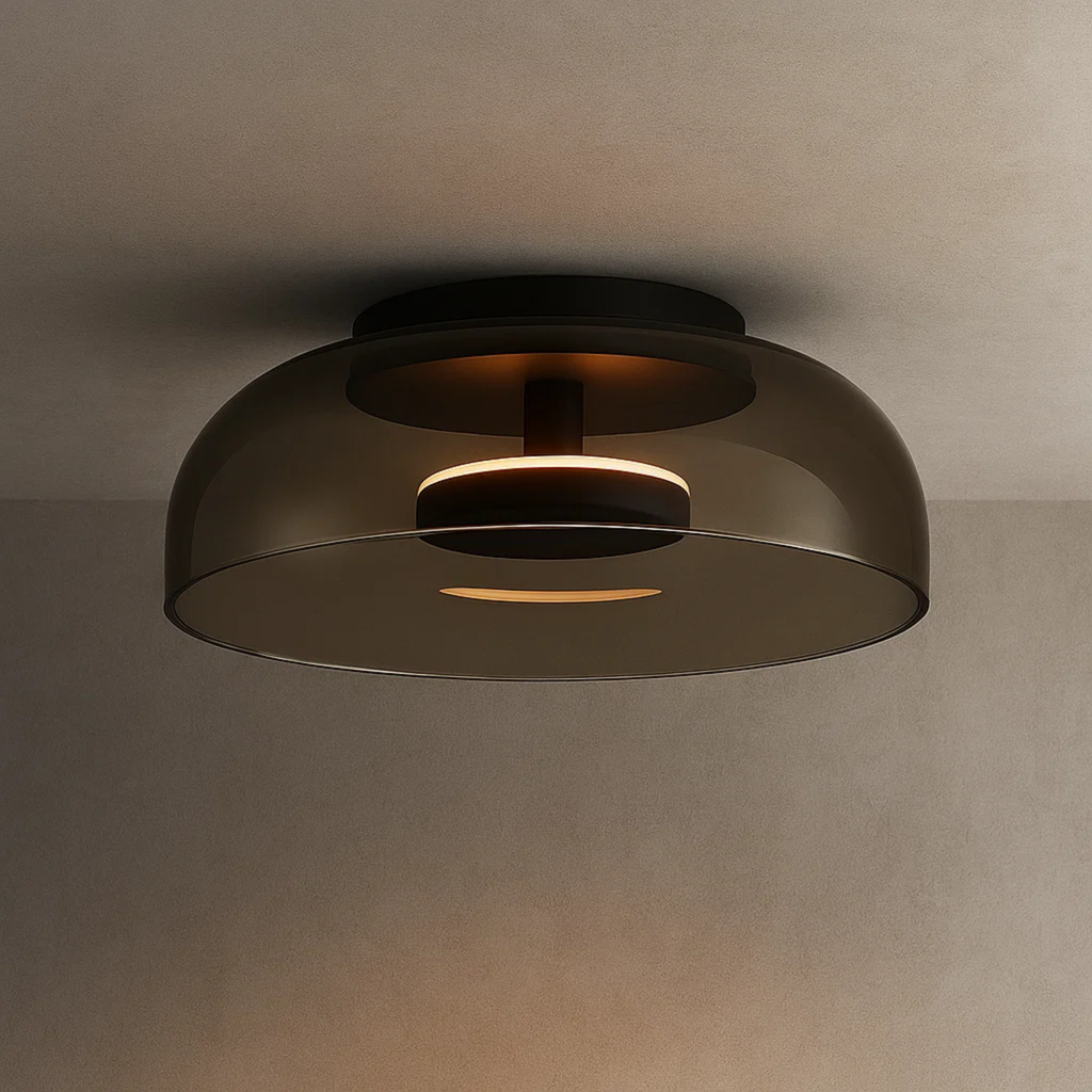 Lampa uasteorainn LED nua-aimseartha le clúdach gloine