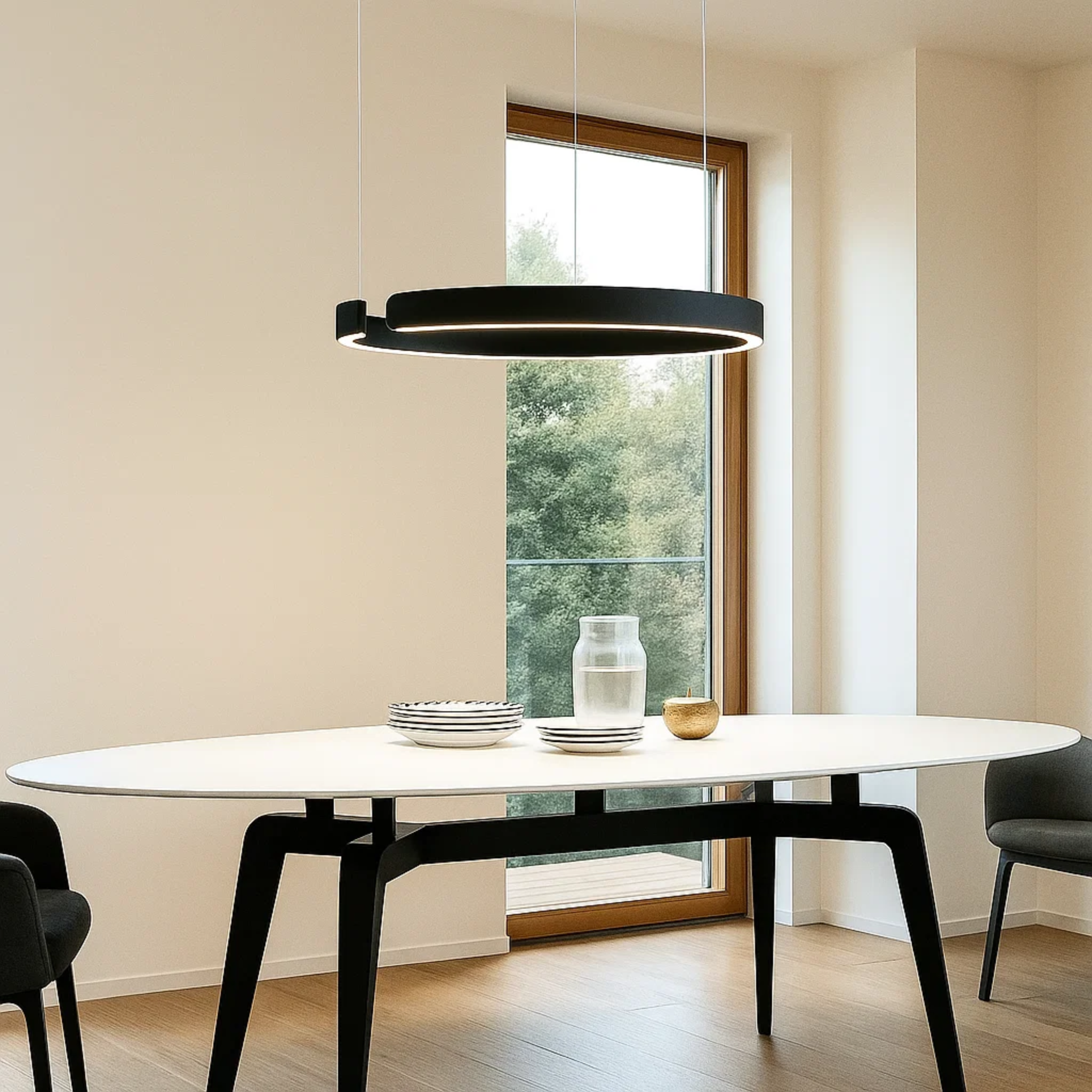 Moderne minimalistische ronde hanglamp