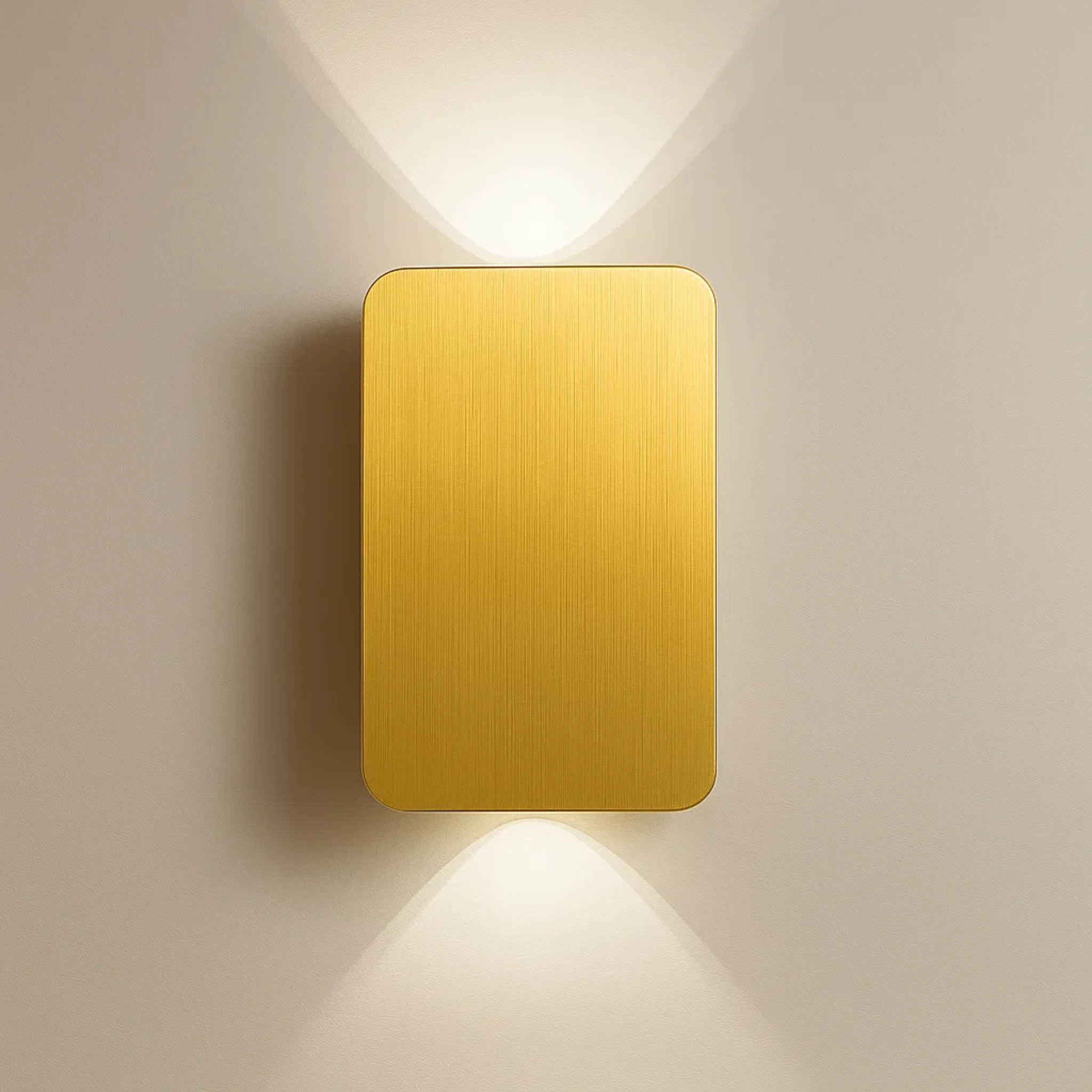 Strakke LED-wandlamp met licht naar boven en beneden