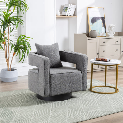 Bodil Boucle Swivel Chair