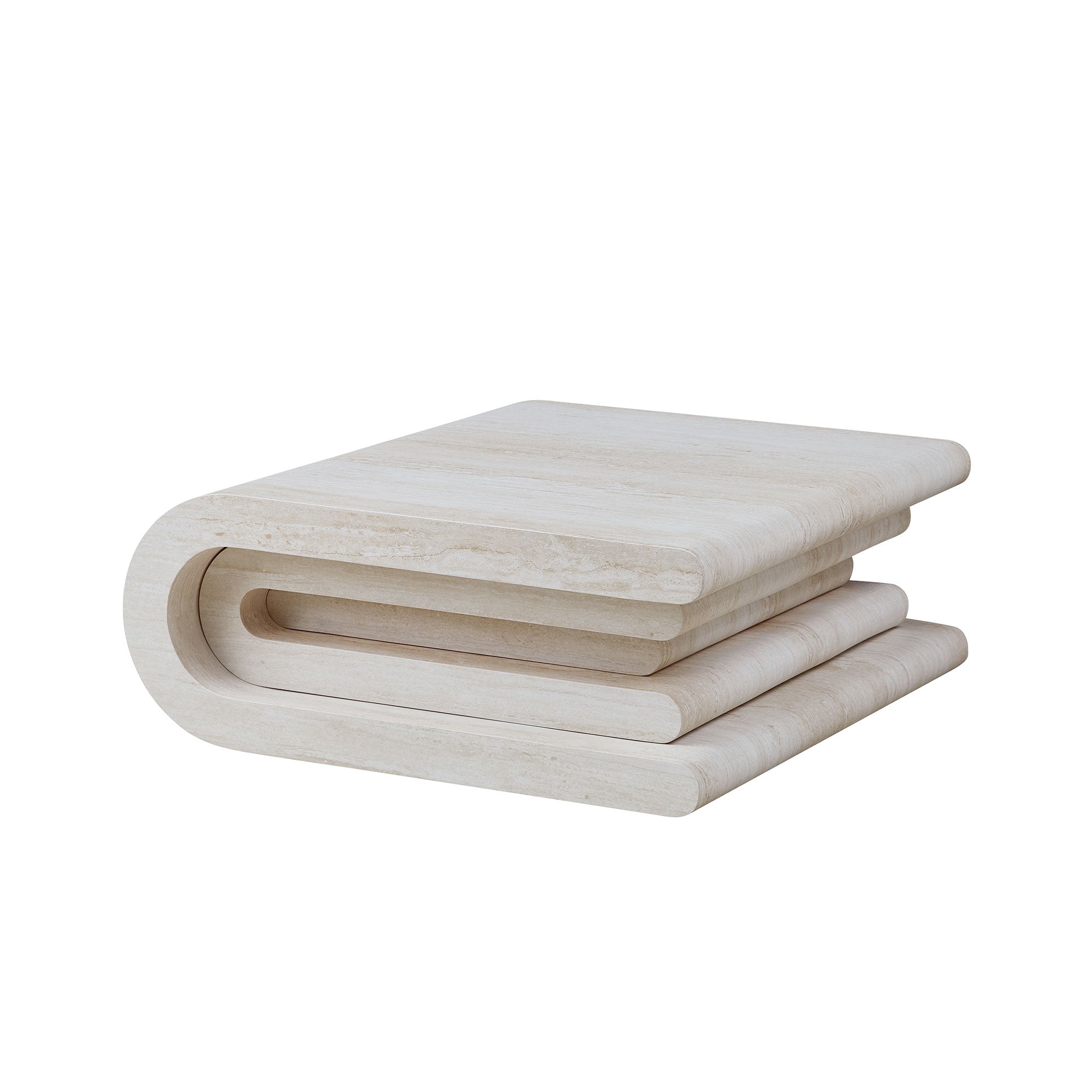 Vera Travertine Coffee Table